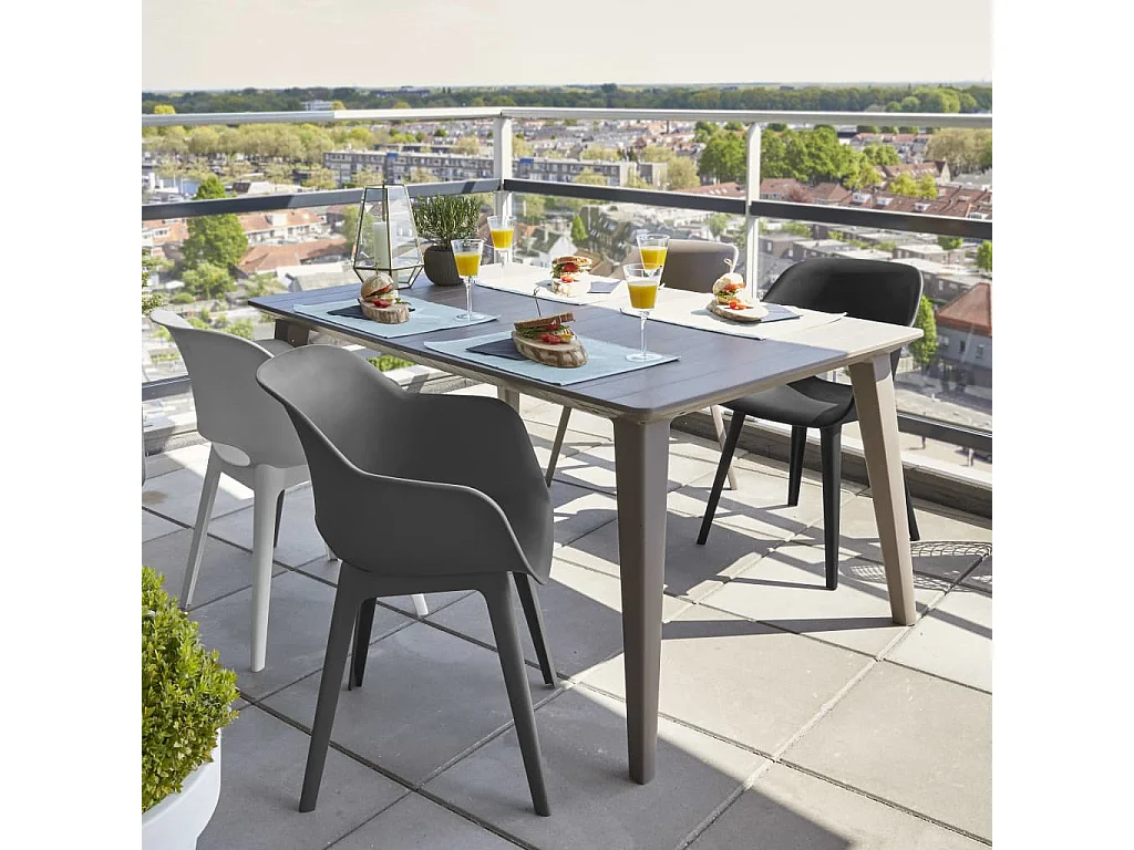 Gartenstühle Akola 2 Stk. Grau