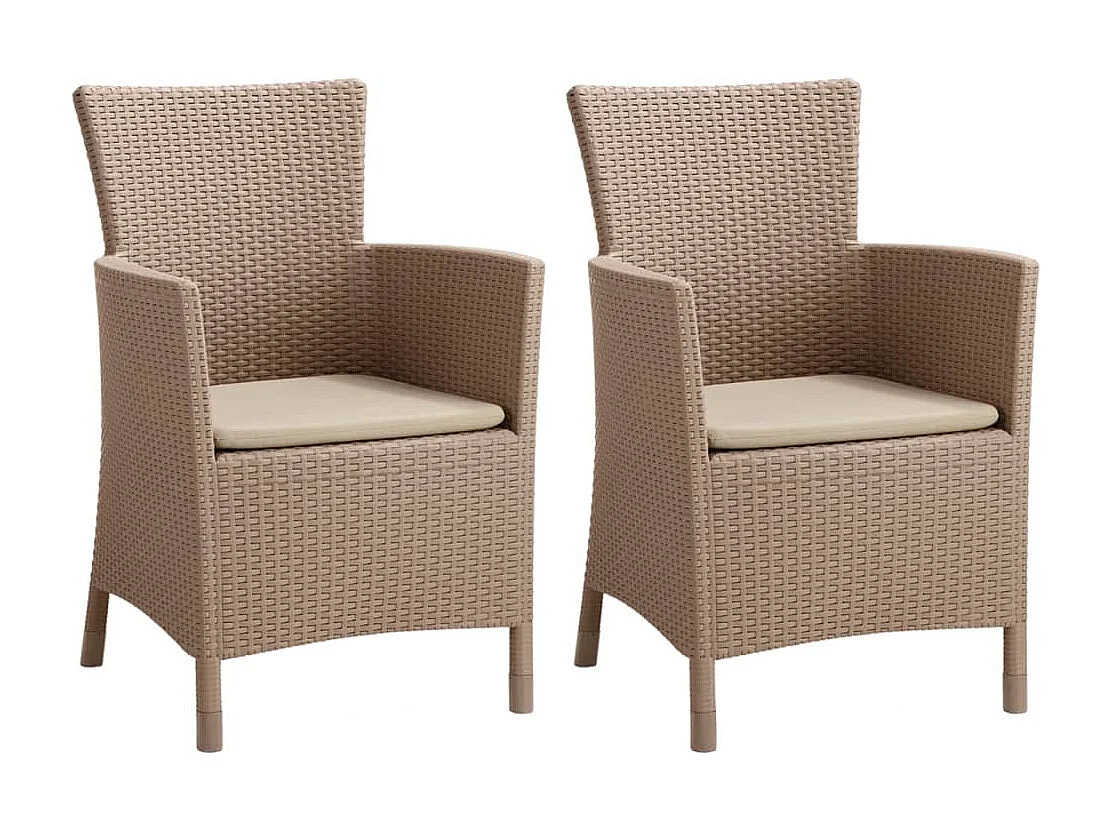 Sedia da Pranzo da Giardino Iowa Cappuccino 215519