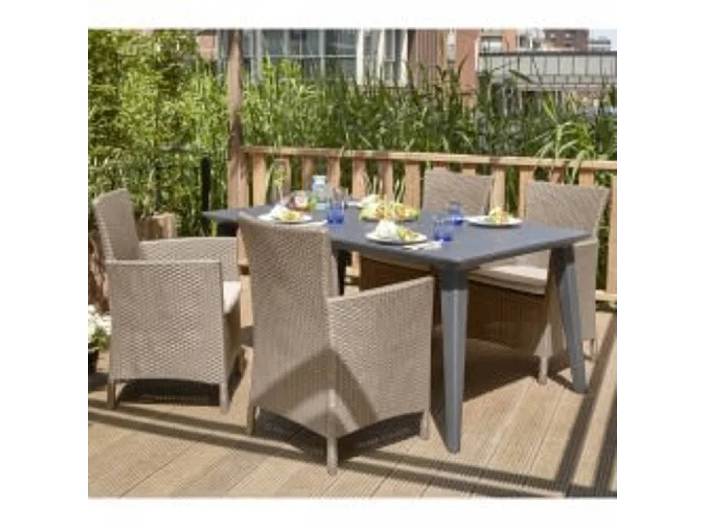 Sedia da Pranzo da Giardino Iowa Cappuccino 215519