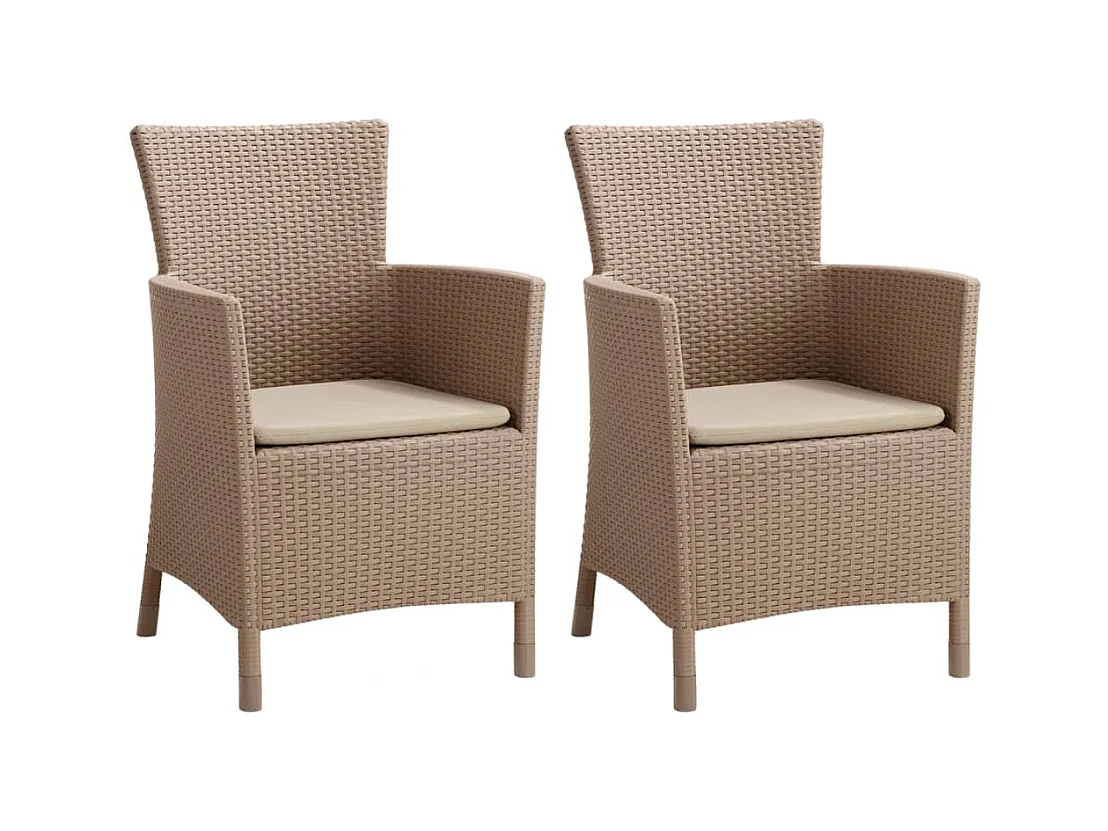 Chaise de salle à manger de jardin Iowa Cappuccino 215519