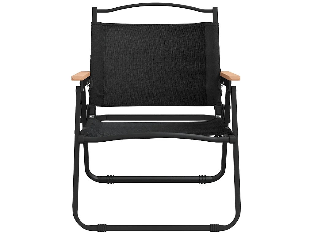 Chaises de camping lot de 2 Noir 54x43x59 cm Tissu Oxford