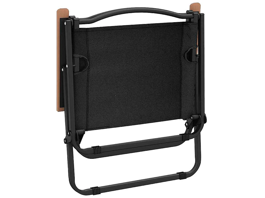 Campingstühle 2 Stk. Schwarz 54x43x59 cm Oxford-Gewebe