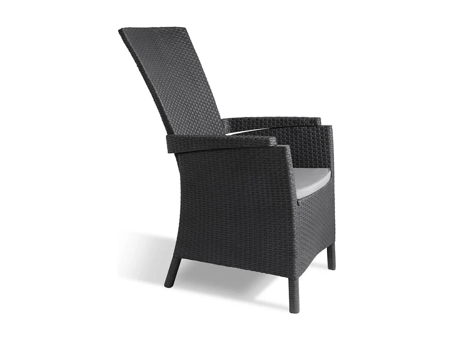 Chaises inclinables de jardin Vermont lot de 2 Graphite