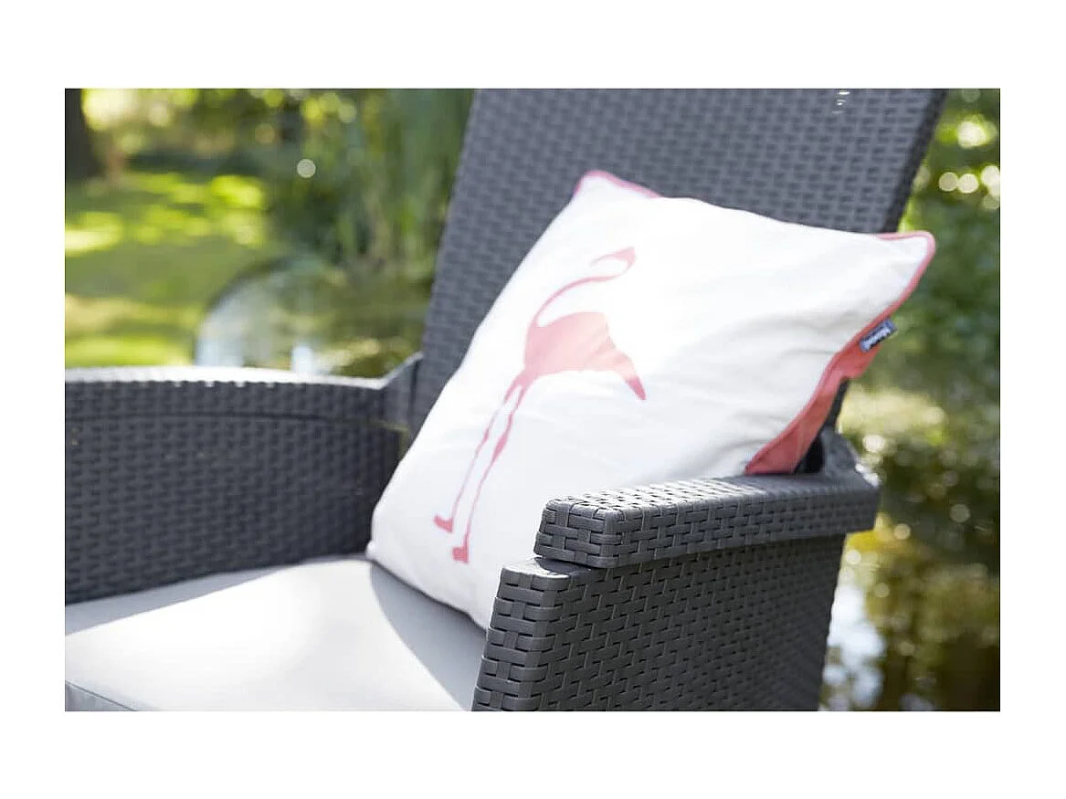 Chaises inclinables de jardin Vermont lot de 2 Graphite