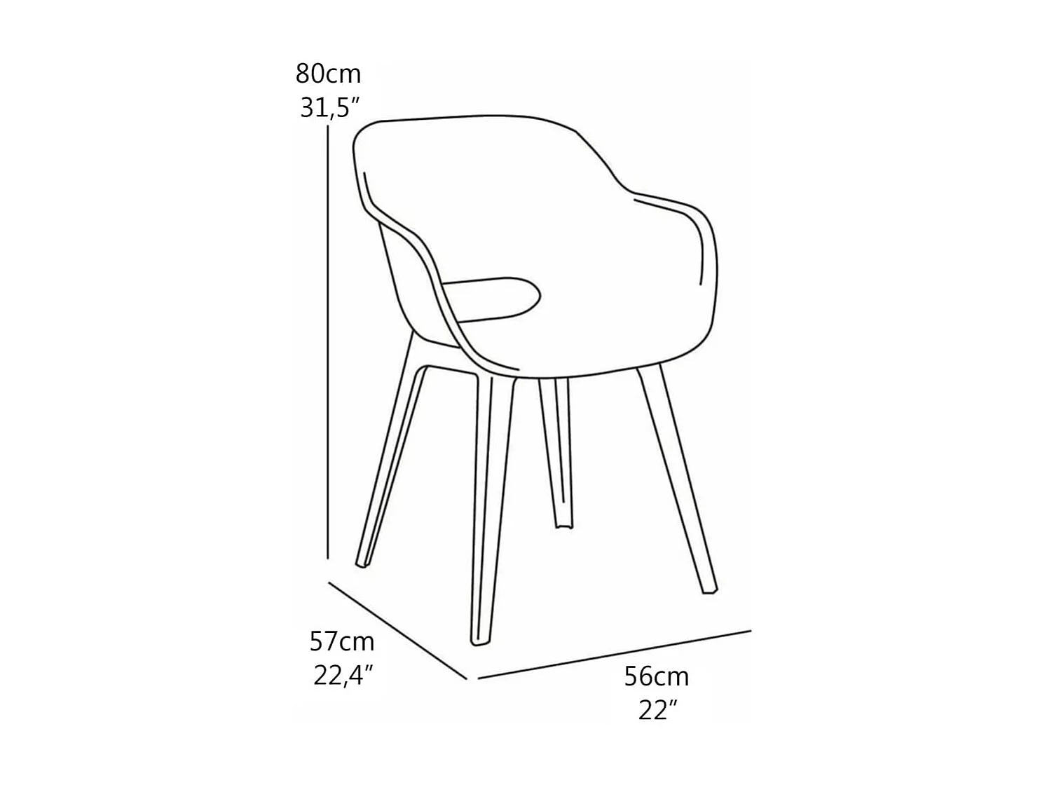 Gartenstühle Akola 2 Stk. Vintage Grün