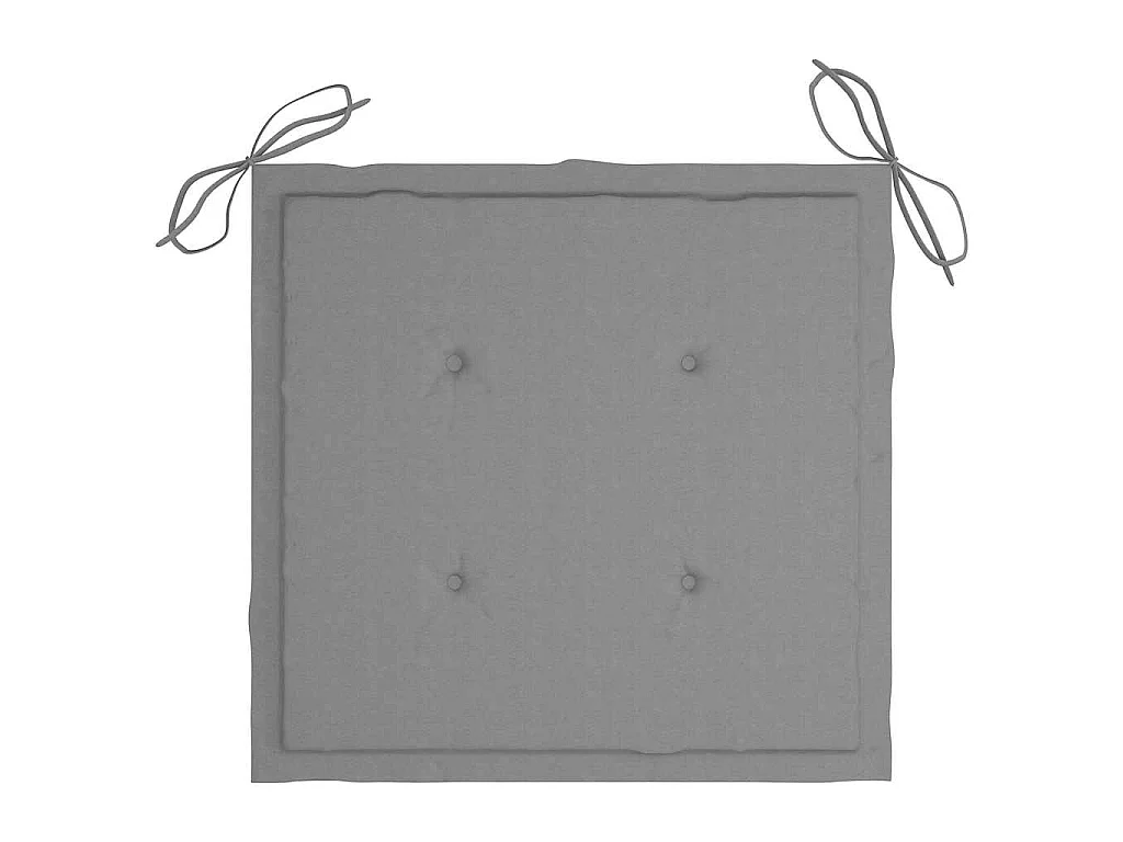 Chaises de jardin lot de 6 avec coussins Bois d'acacia solide