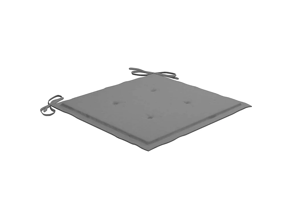 Chaises de jardin lot de 6 avec coussins Bois d'acacia solide