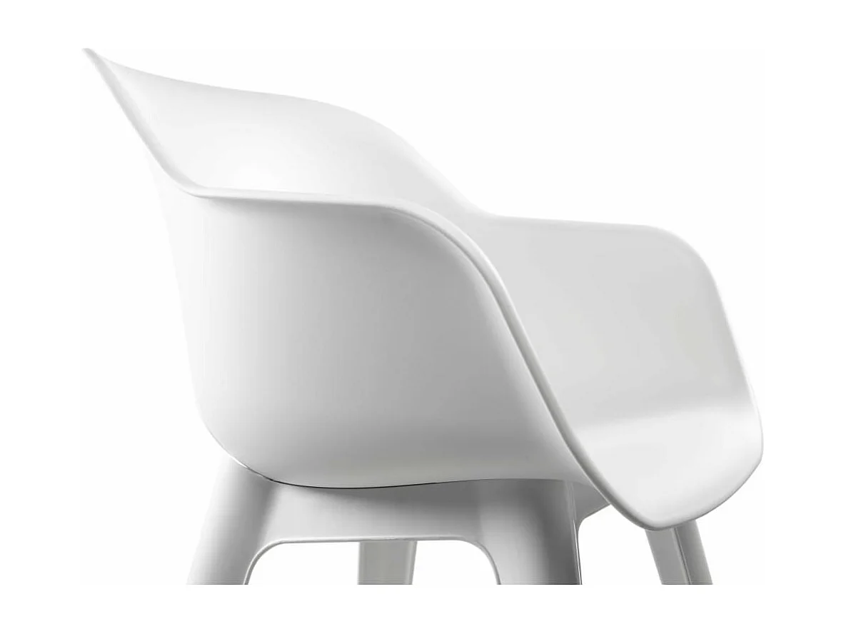 Chaises d'extérieur Akola lot de 2 Blanc