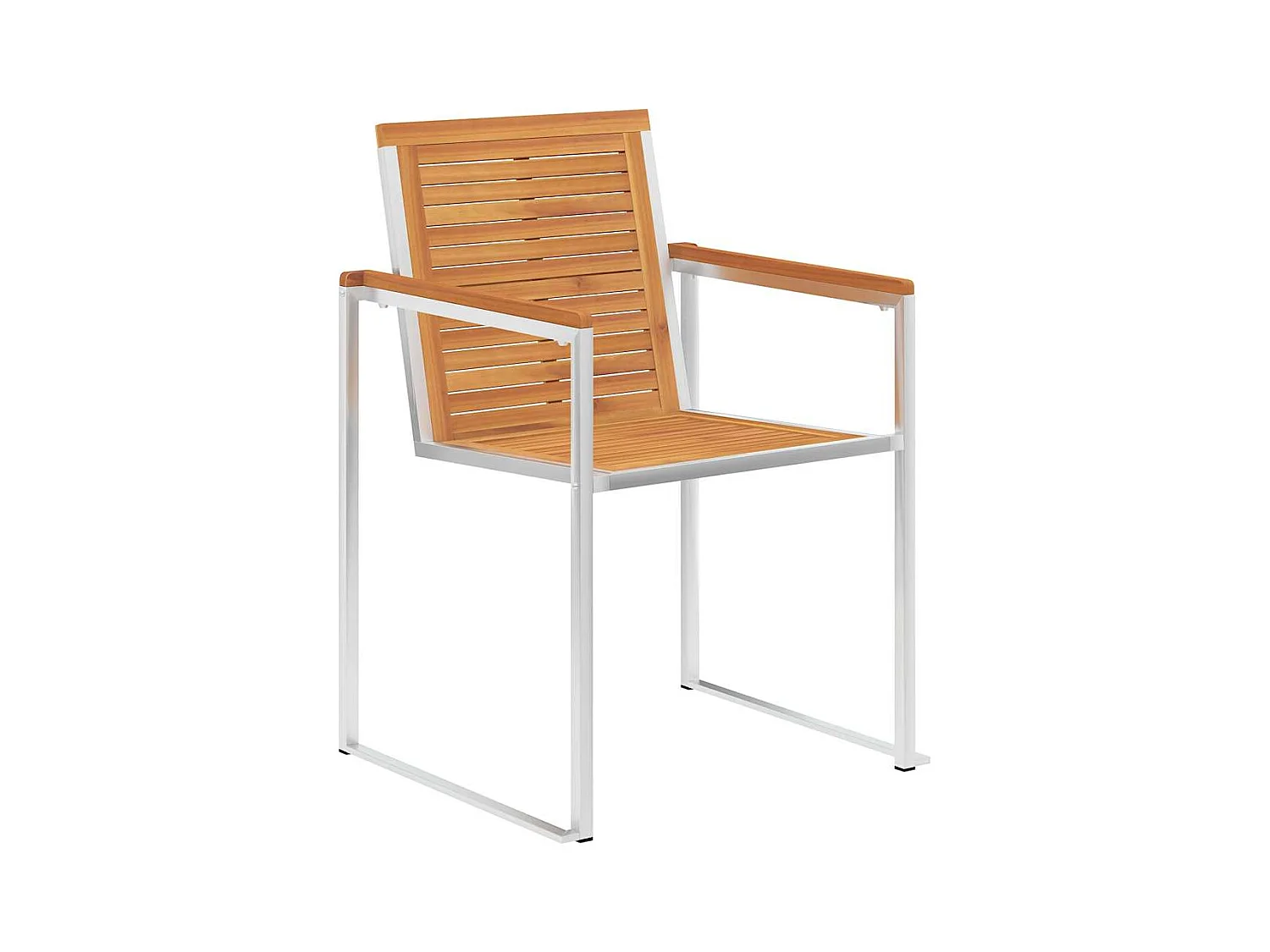 Sedie da Giardino con Cuscini 6 pz in Legno Massello di Acacia