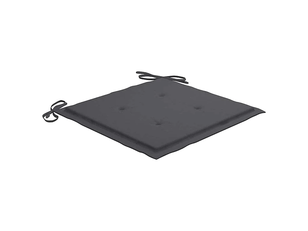 Chaises de jardin lot de 6 avec coussins Bois d'acacia solide