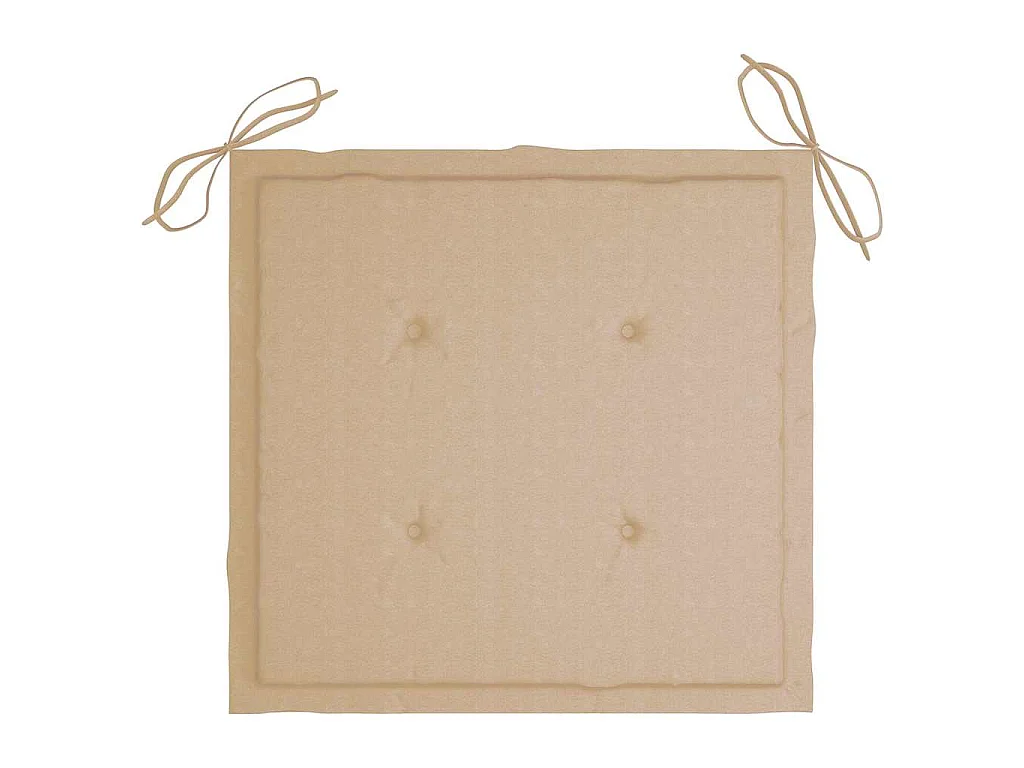 Chaises de jardin lot de 6 avec coussins Bois d'acacia solide