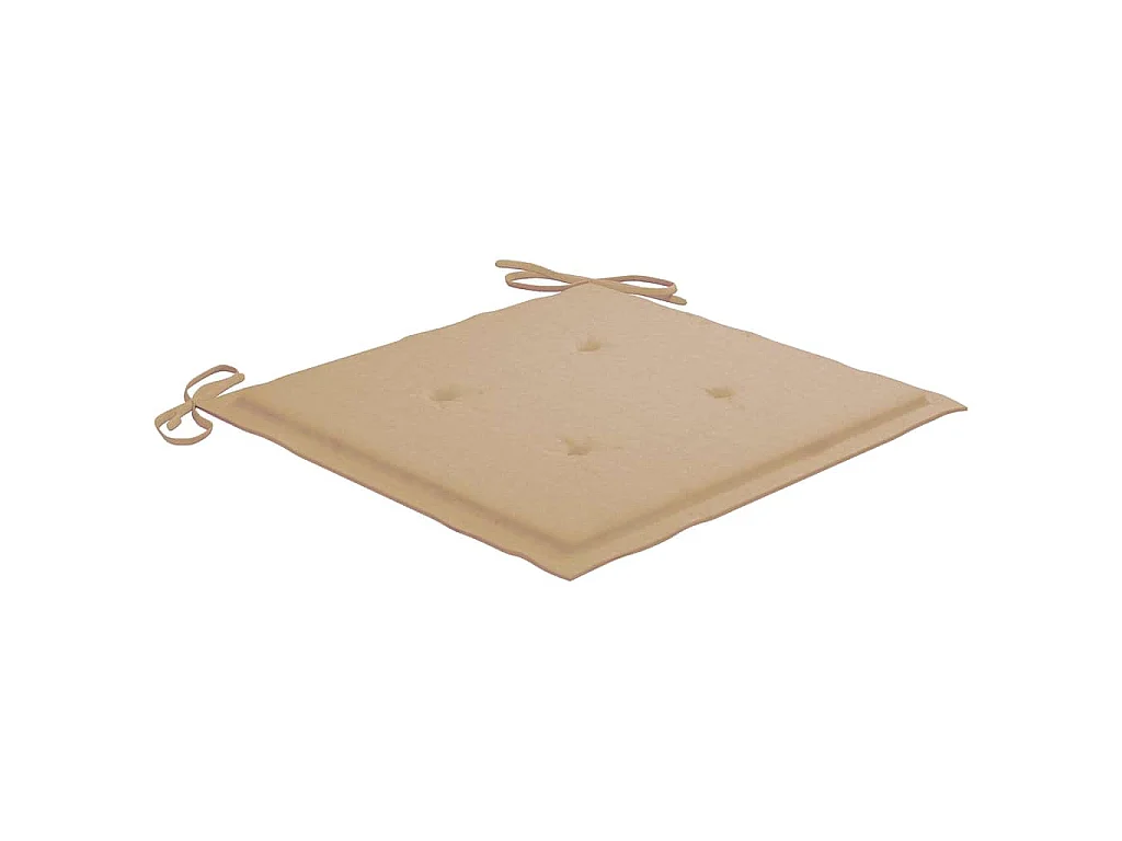 Chaises de jardin lot de 6 avec coussins Bois d'acacia solide