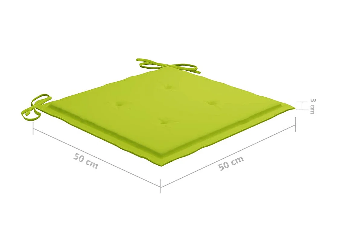 Tuinstoelen 6 st met kussens massief acaciahout
