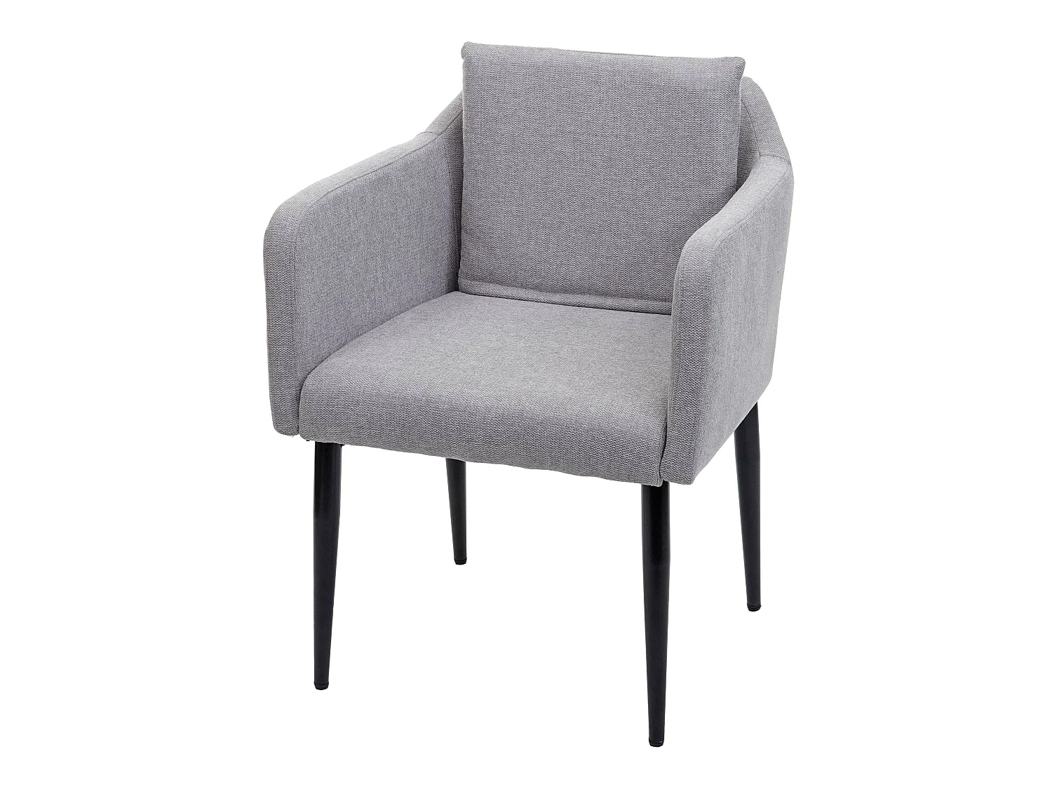 Chaise de salle à manger MCW-H93,  tissu/textile gris clair