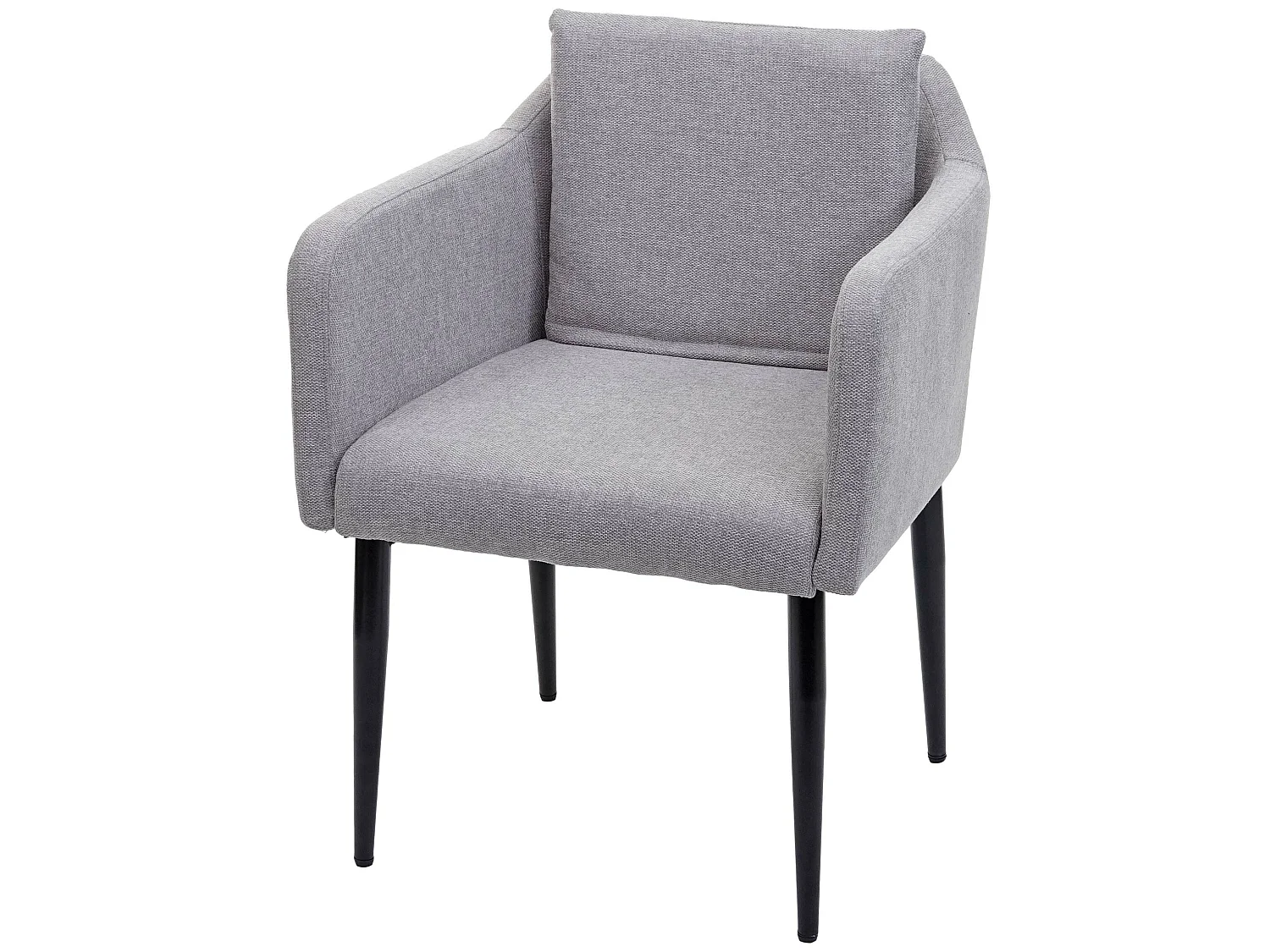Chaise de salle à manger MCW-H93,  tissu/textile gris clair