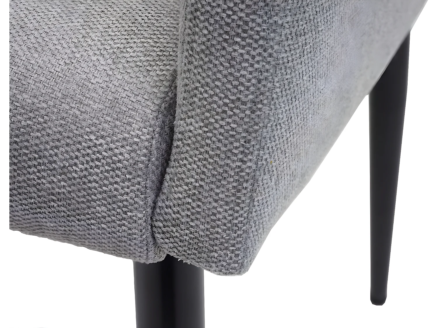 Chaise de salle à manger MCW-H93,  tissu/textile gris clair