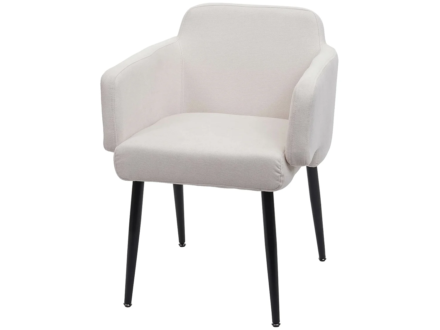 Chaise de salle à manger MCW-L13,  Crème-Blanc