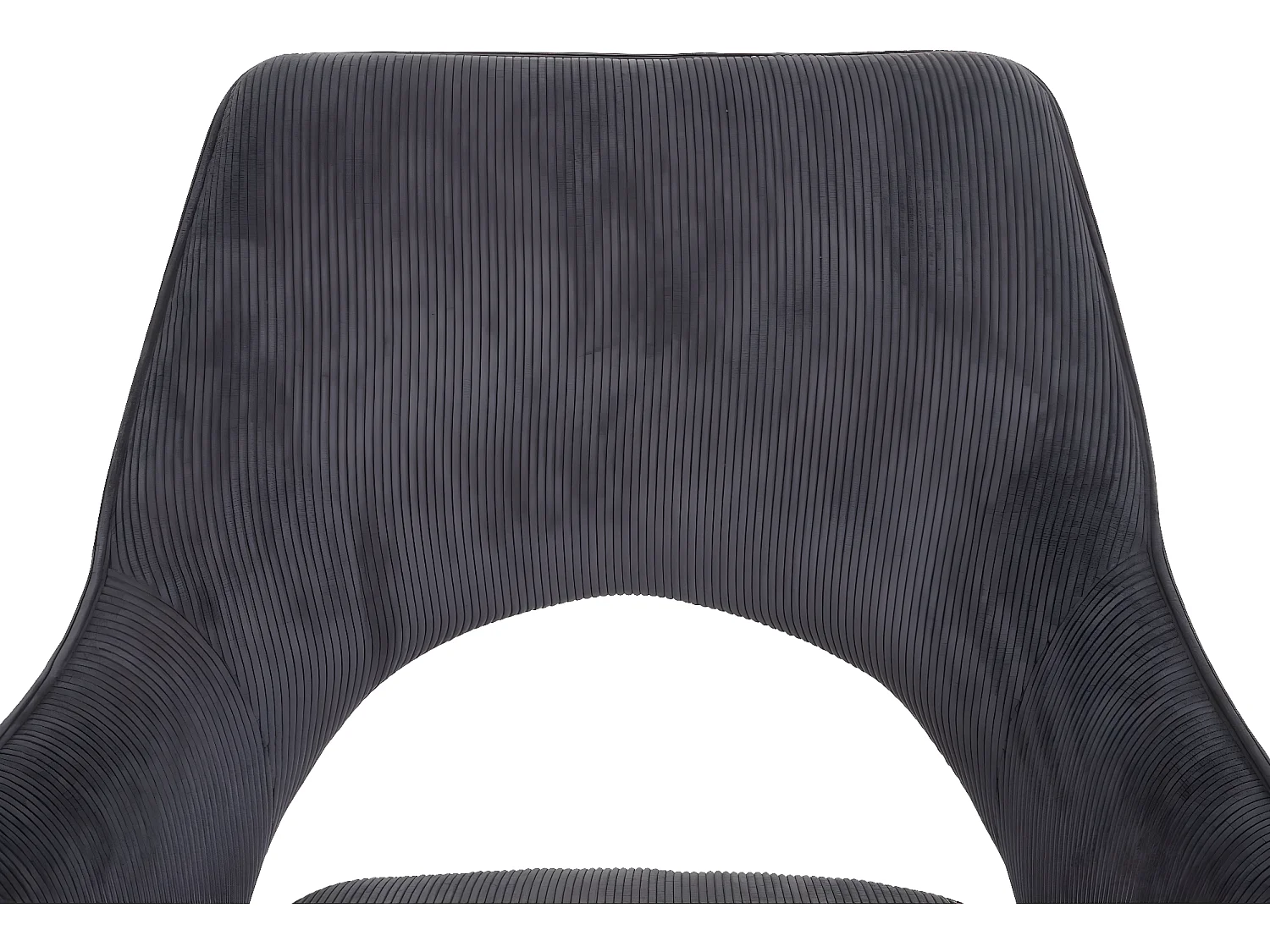 Silla de comedor MCW-K3,  pana gris oscuro