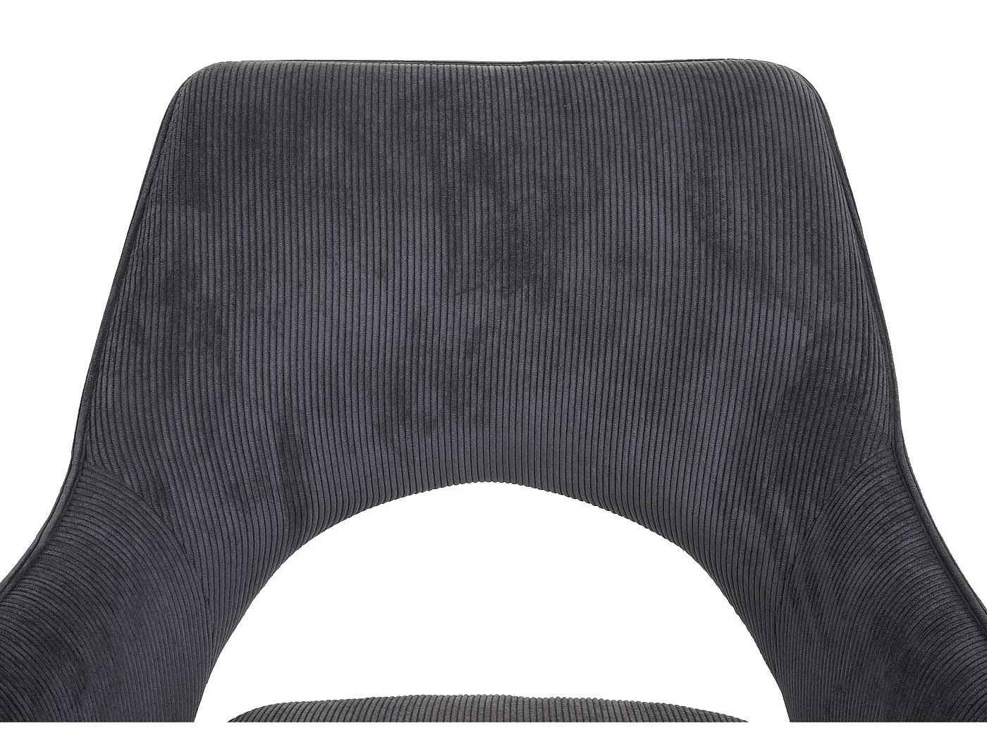 Chaise de salle à manger MCW-K3,  cord – gris foncé