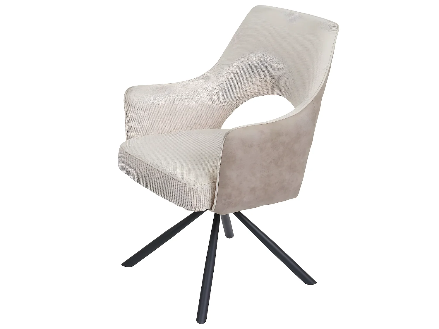 Chaise de salle à manger MCW-K30 (lot de 6),  crème