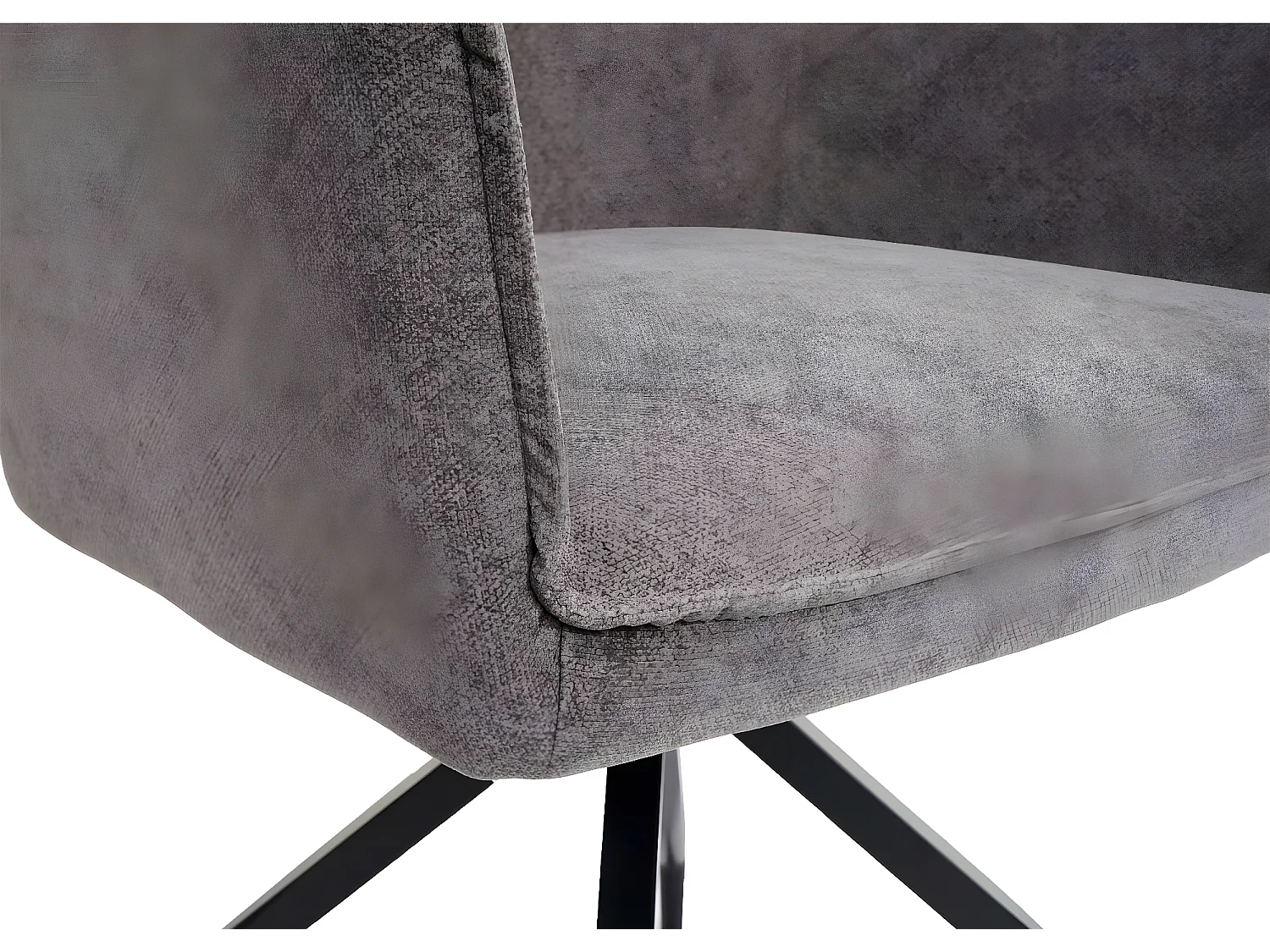 Silla de comedor MCW-K15 (juego de 6),  gris oscuro