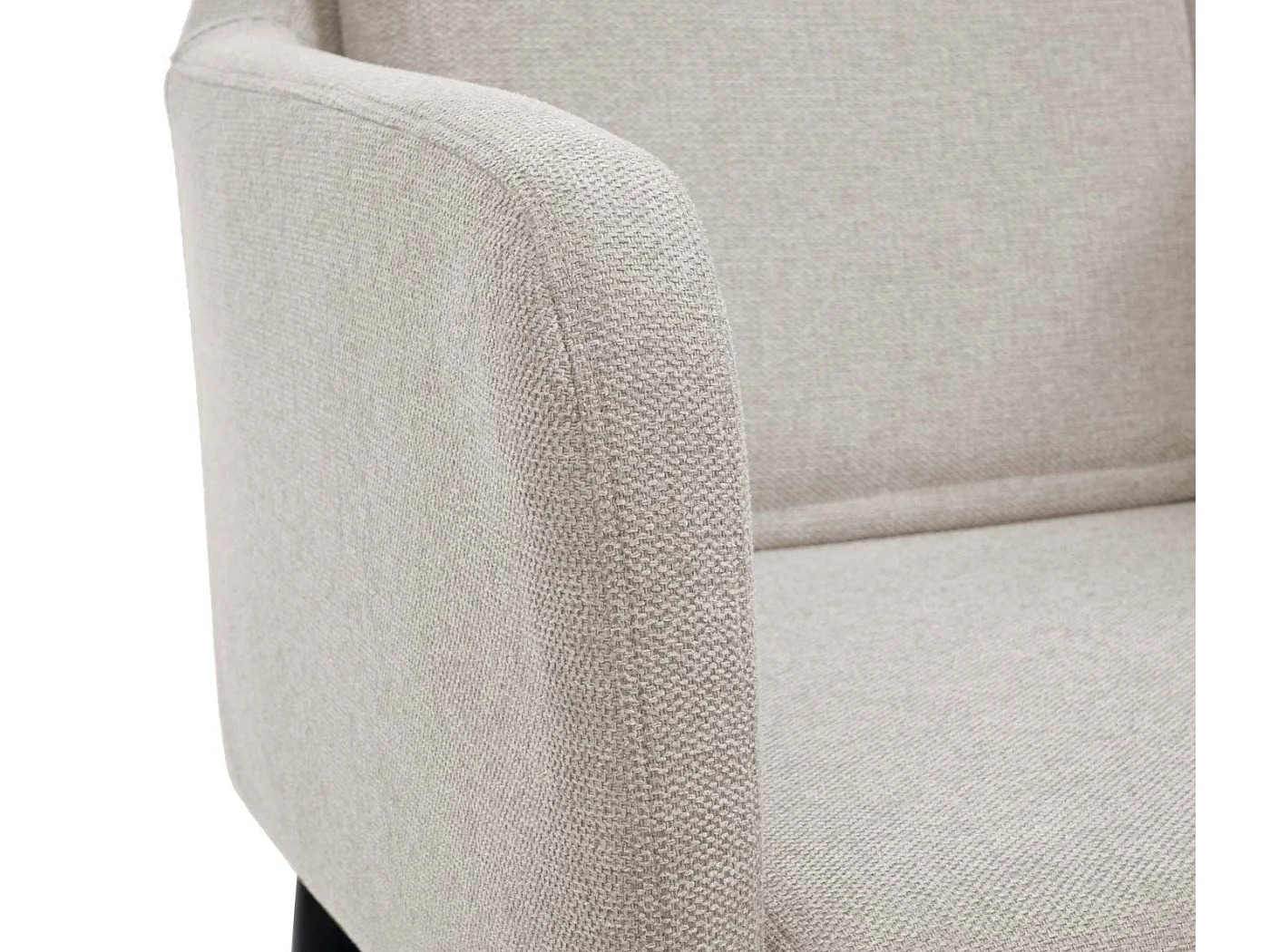 Cadeira de jantar MCW-H93 (conjunto de 6),  tecido/têxtil creme-bege