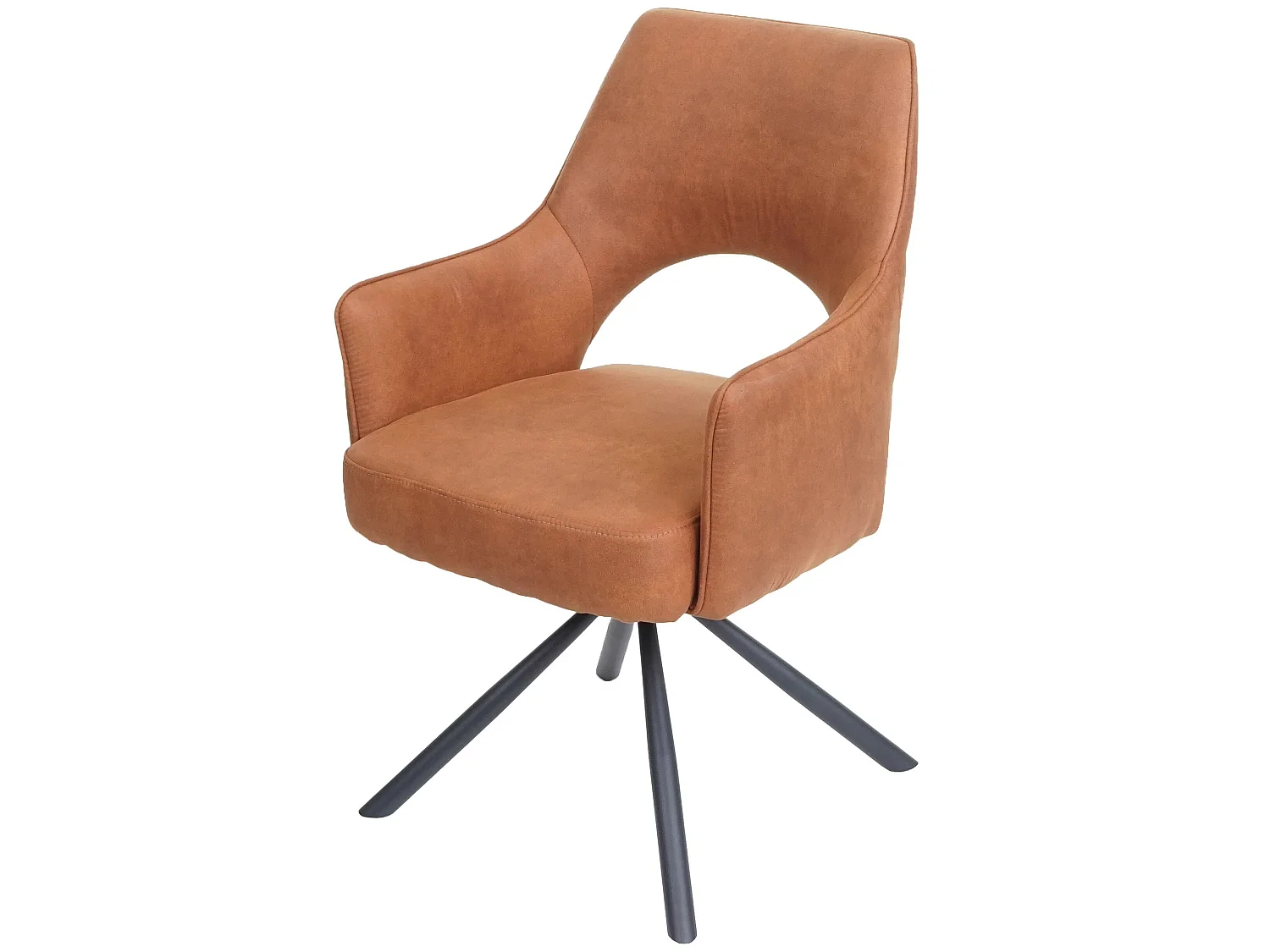 Cadeira de jantar MCW-K3,  camurça castanho