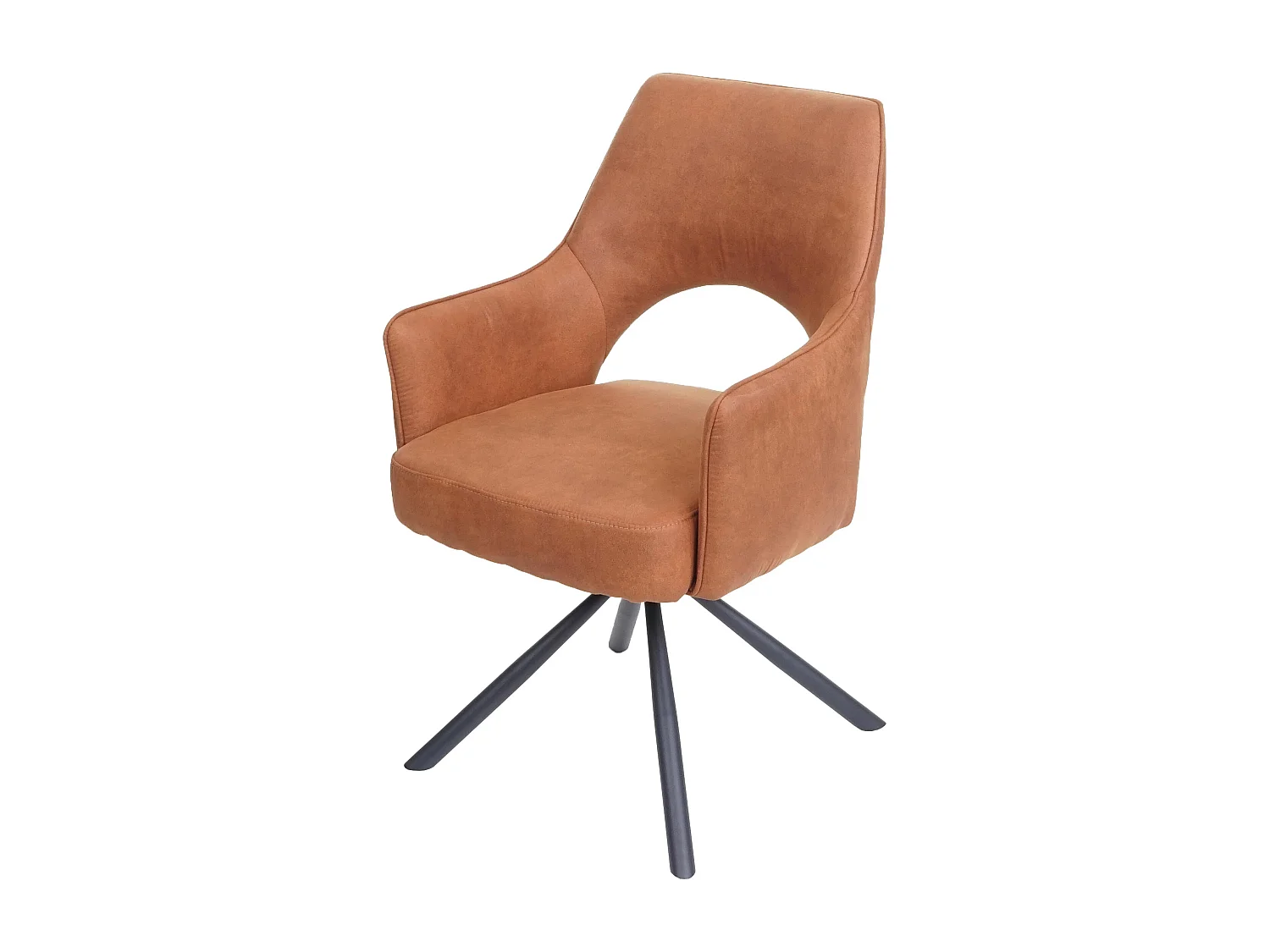 Eetkamerstoel MCW-K3,  suède look bruin