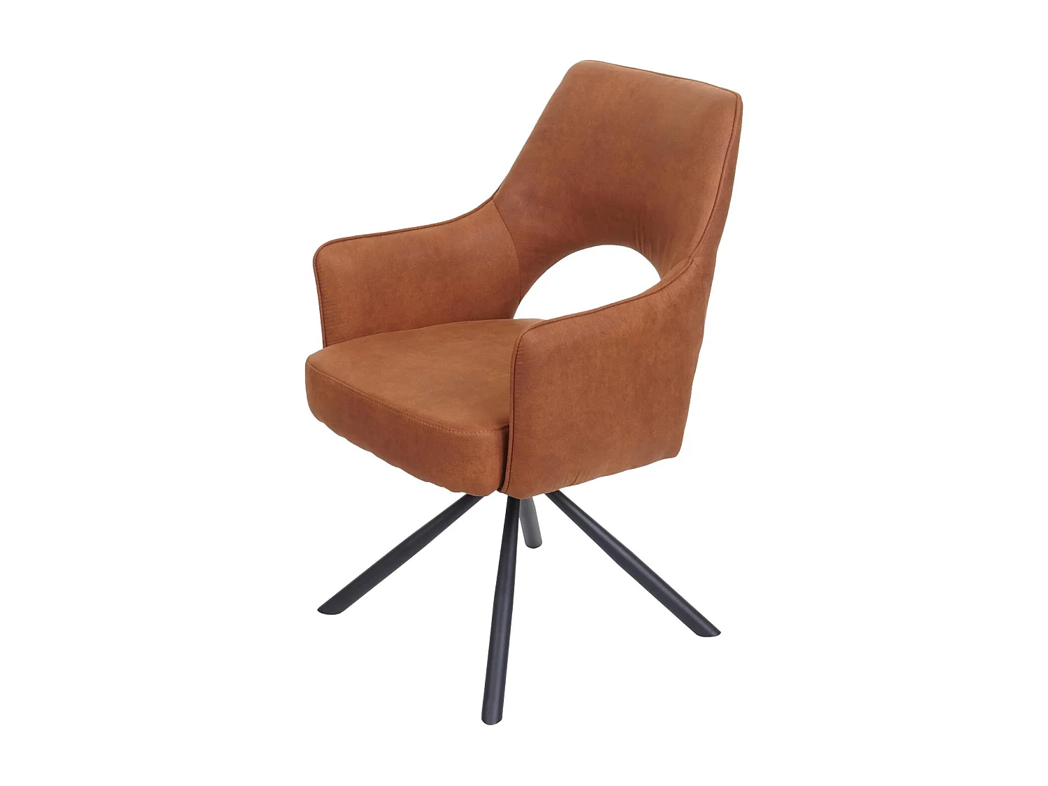 Eetkamerstoel MCW-K3,  suède look bruin