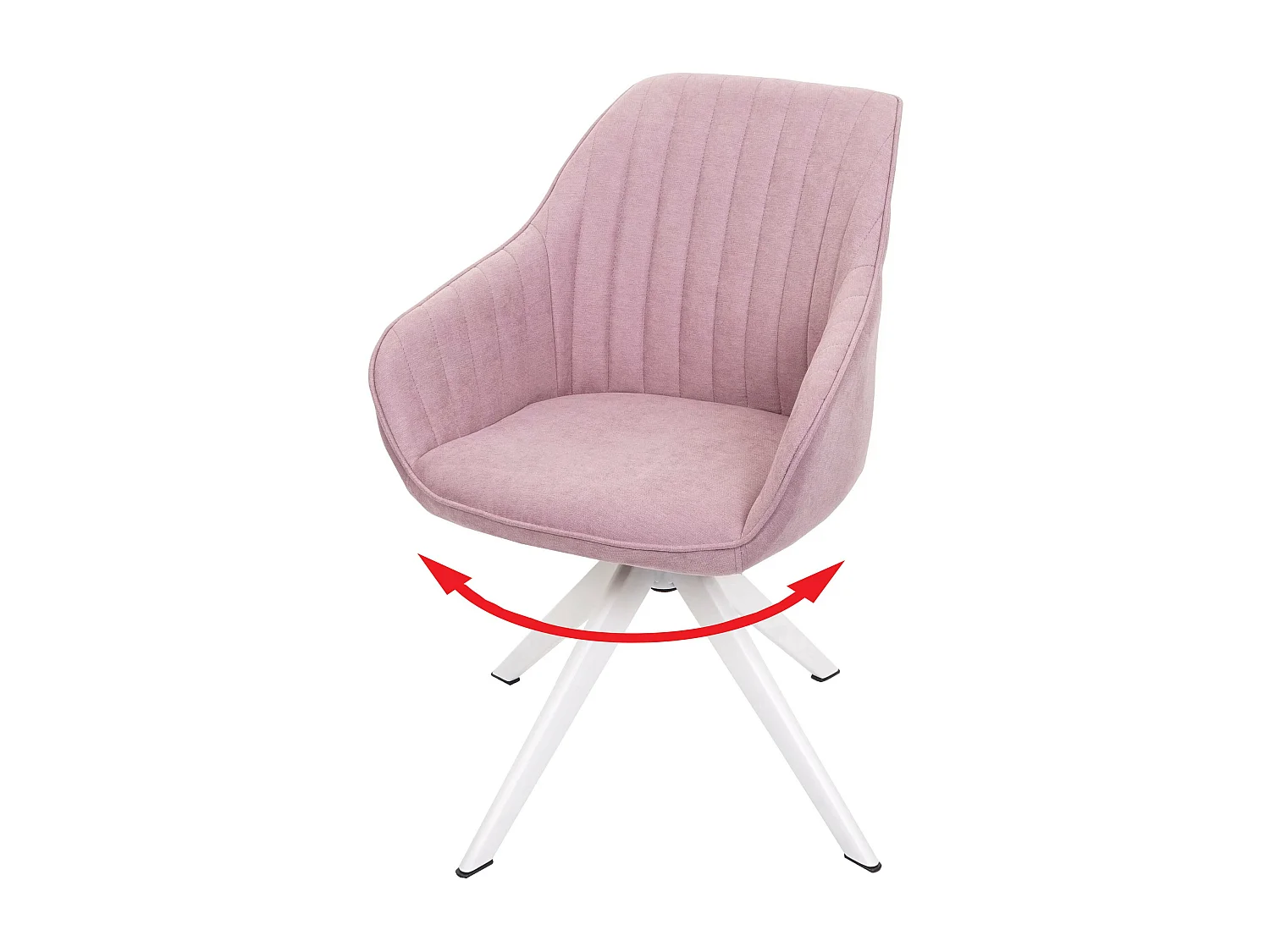 Chaise de salle à manger MCW-K27,  rose