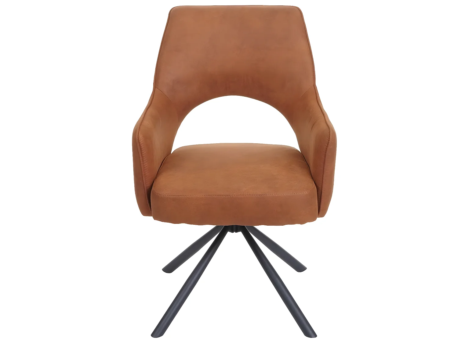 Chaise de salle à manger MCW-K30 (lot de 6),  aspect daim marron