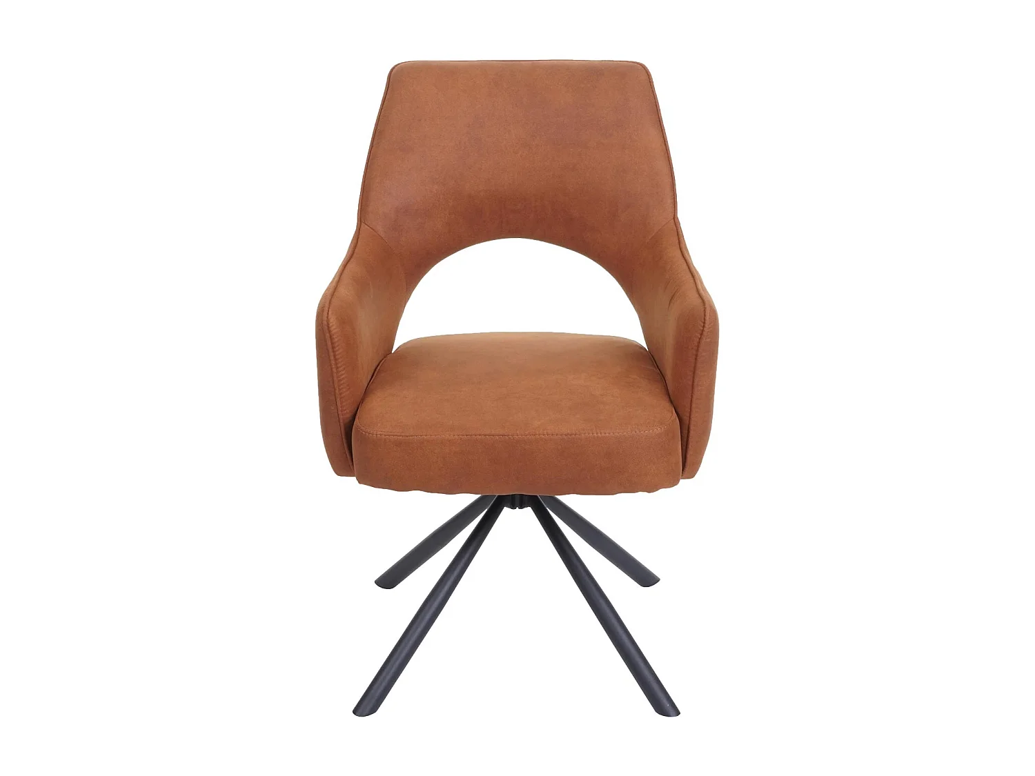 Chaise de salle à manger MCW-K30 (lot de 6),  aspect daim marron
