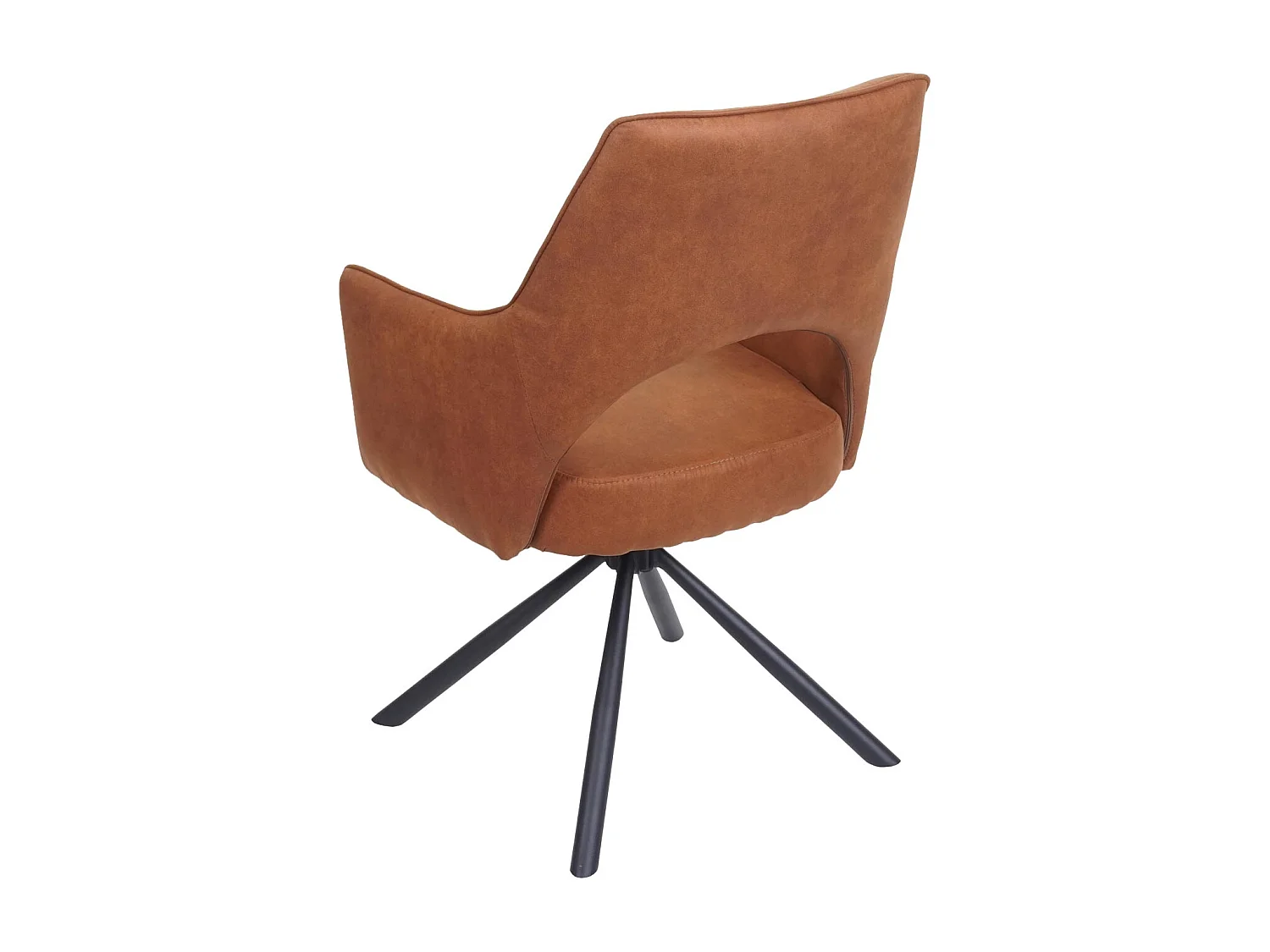 Chaise de salle à manger MCW-K30 (lot de 6),  aspect daim marron