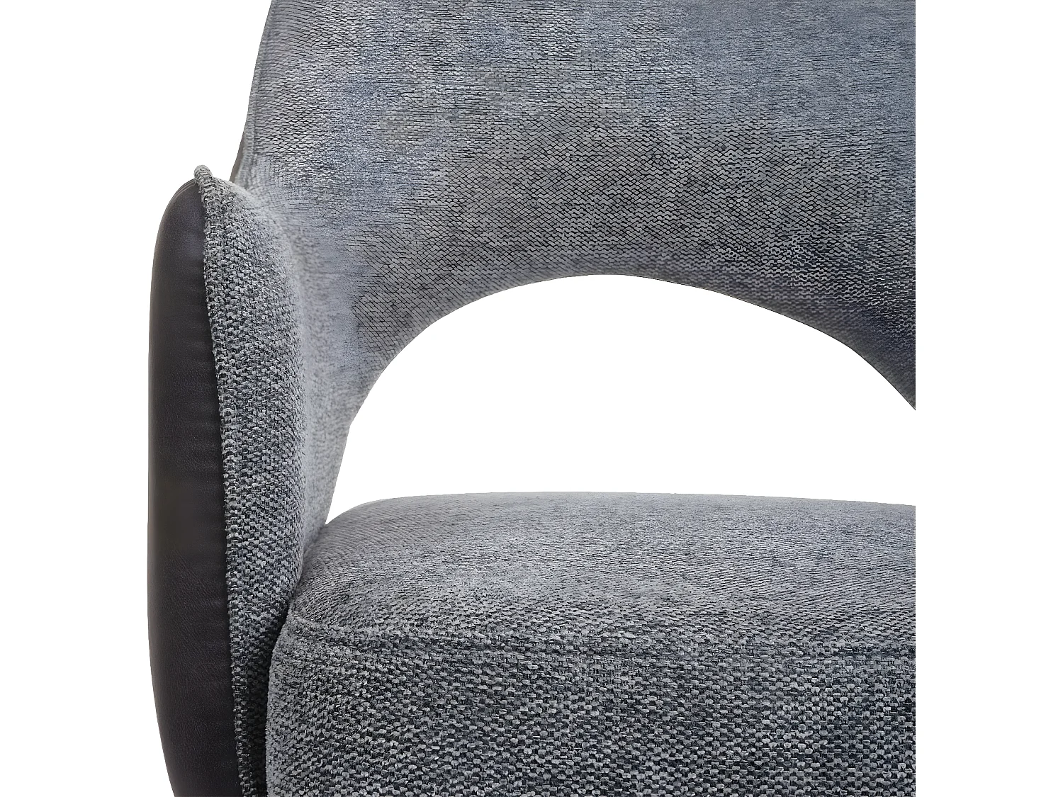 Krzesło do jadalni MCW-K3,  szary-ciemnoszary