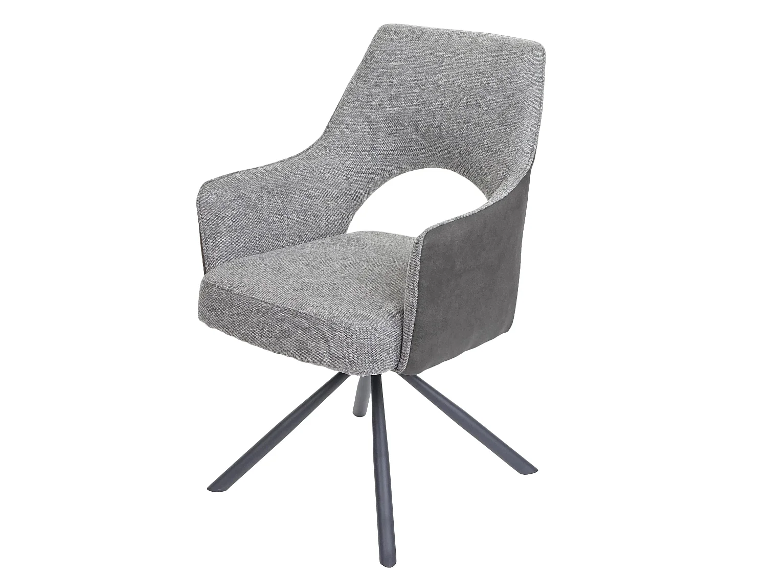 Krzesło do jadalni MCW-K3,  szary-ciemnoszary