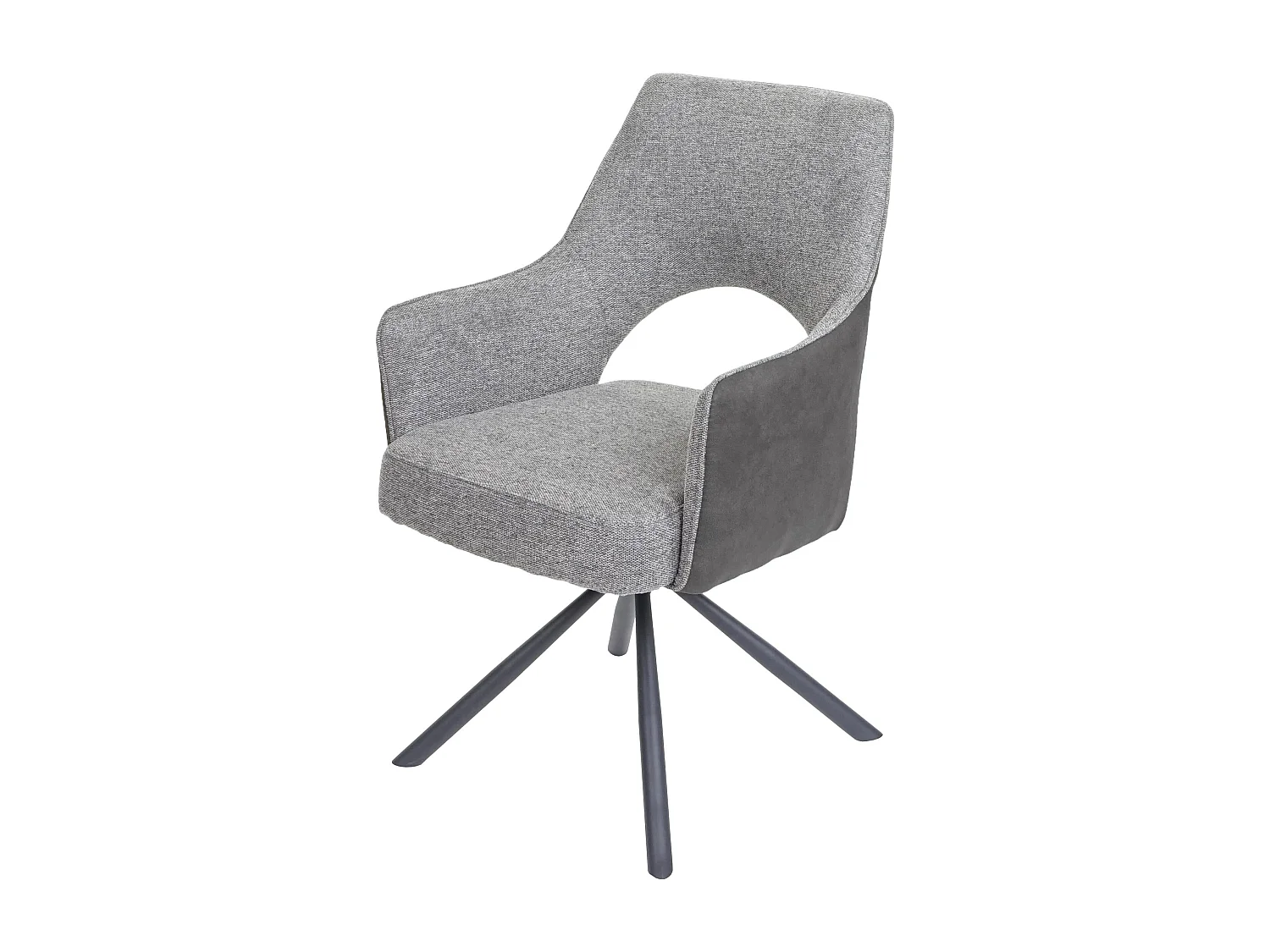 Chaise de salle à manger MCW-K3,  gris-gris foncé