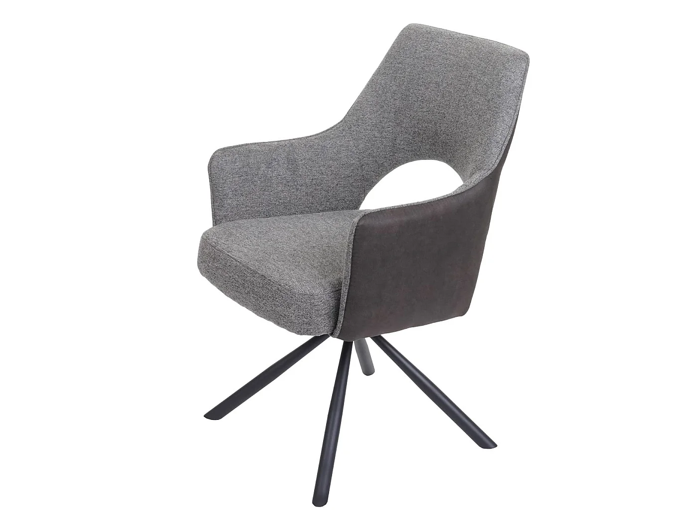 Chaise de salle à manger MCW-K3,  gris-gris foncé