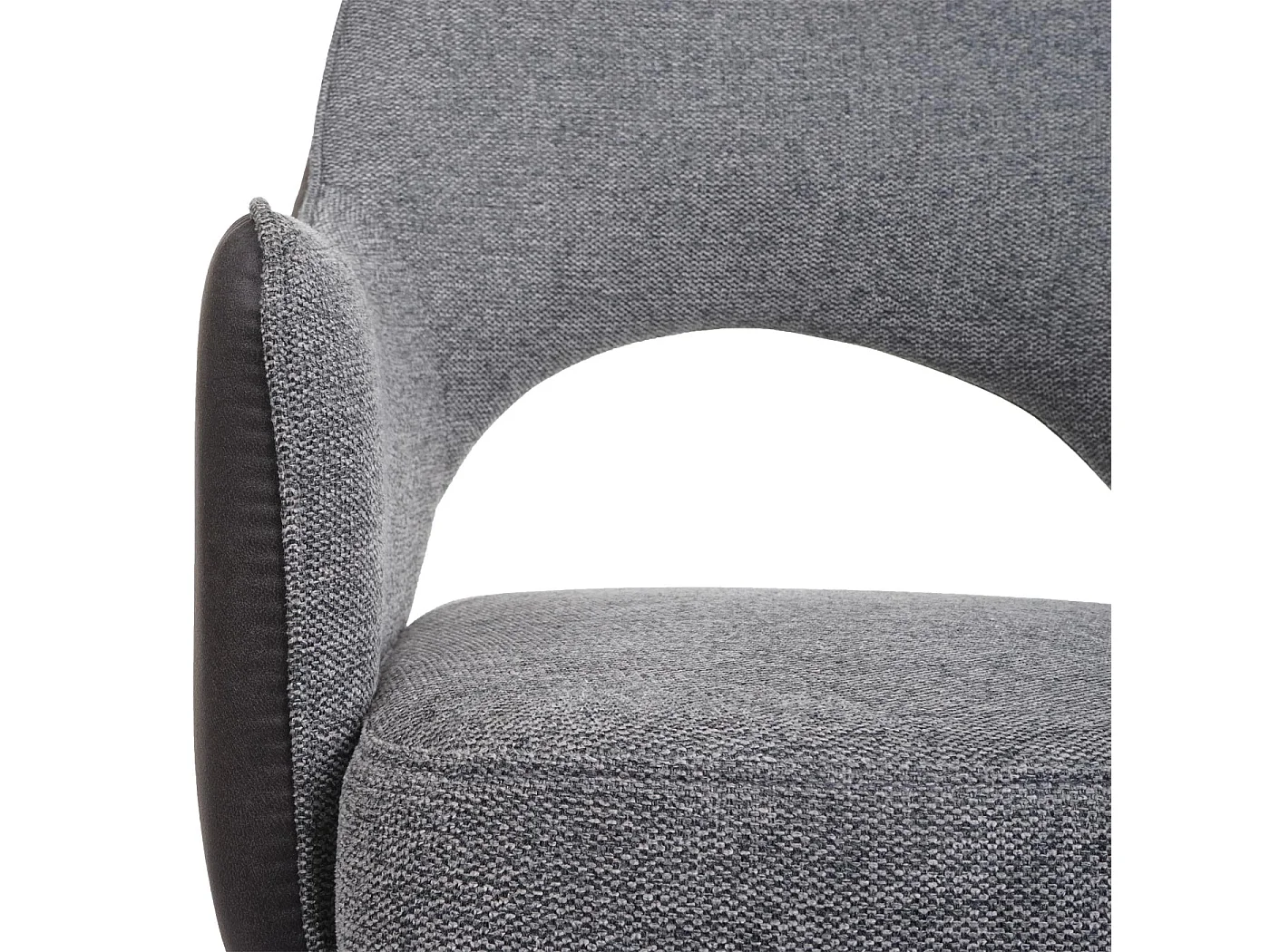 Chaise de salle à manger MCW-K3,  gris-gris foncé