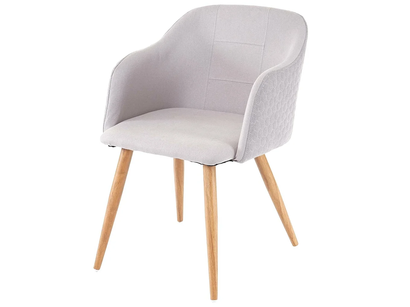 Chaise de salle à manger MCW-D71,  gris clair