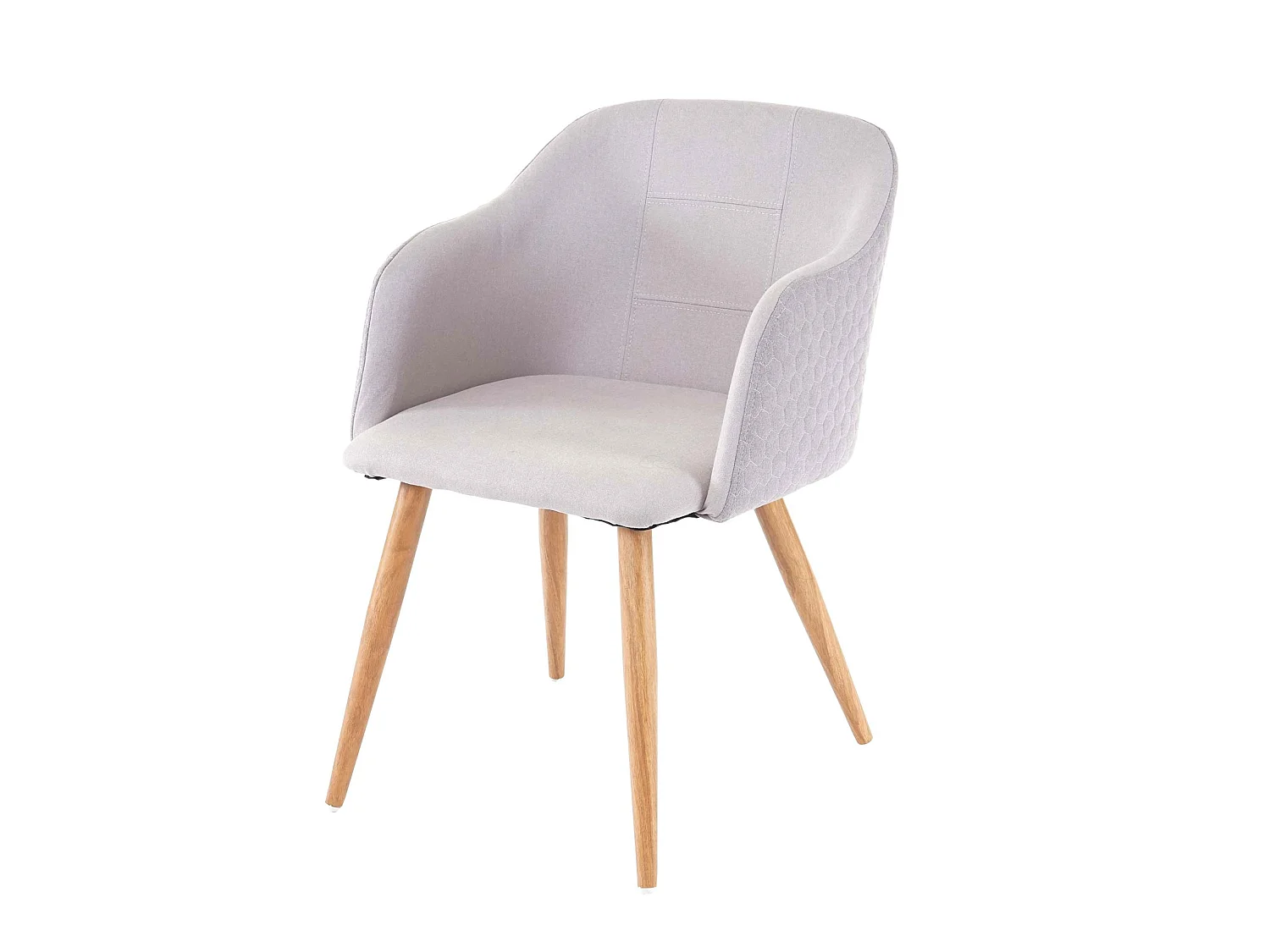 Chaise de salle à manger MCW-D71,  gris clair