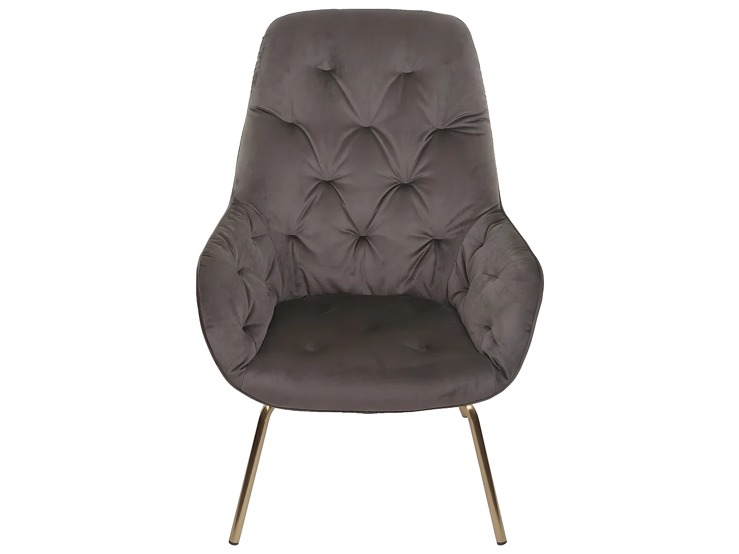 Silla de comedor MCW-K26 (juego de 6),  terciopelo, marrón claro