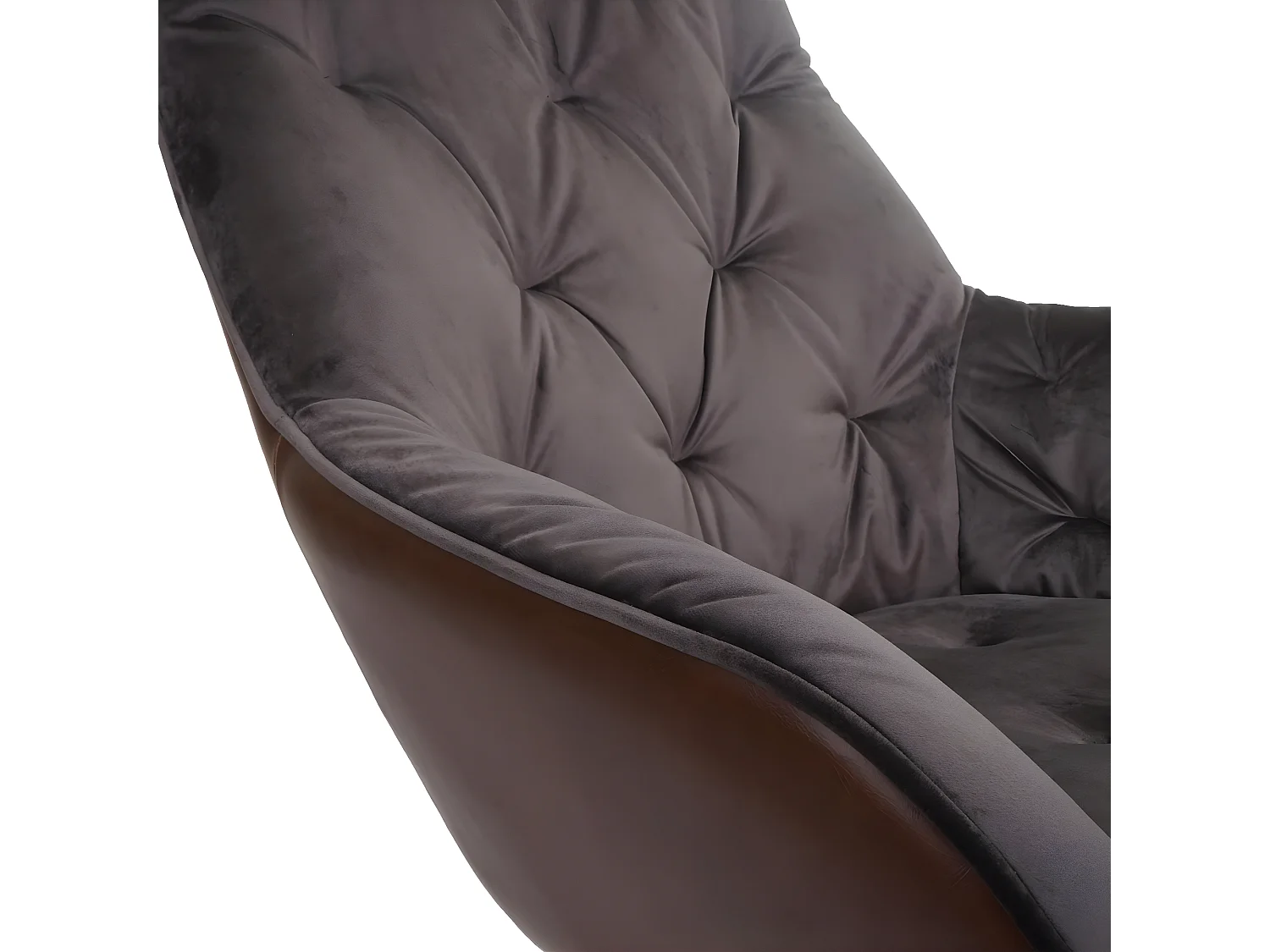 Silla de comedor MCW-K26 (juego de 6),  terciopelo, marrón claro