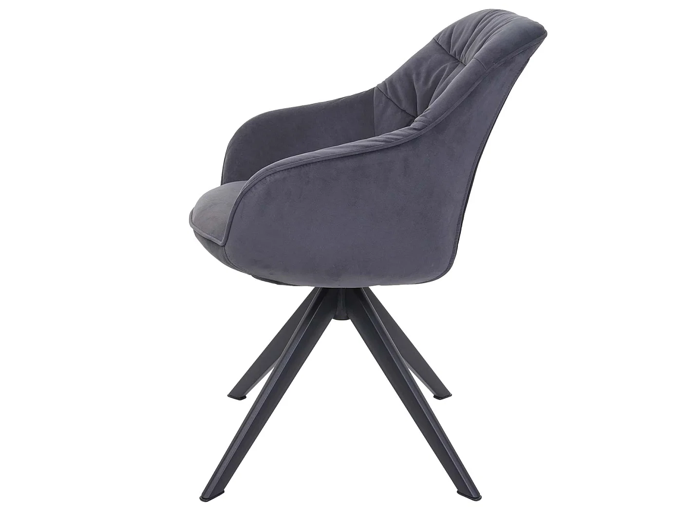 Chaise de salle à manger MCW-K28 (lot de 6),  tissu/textile gris