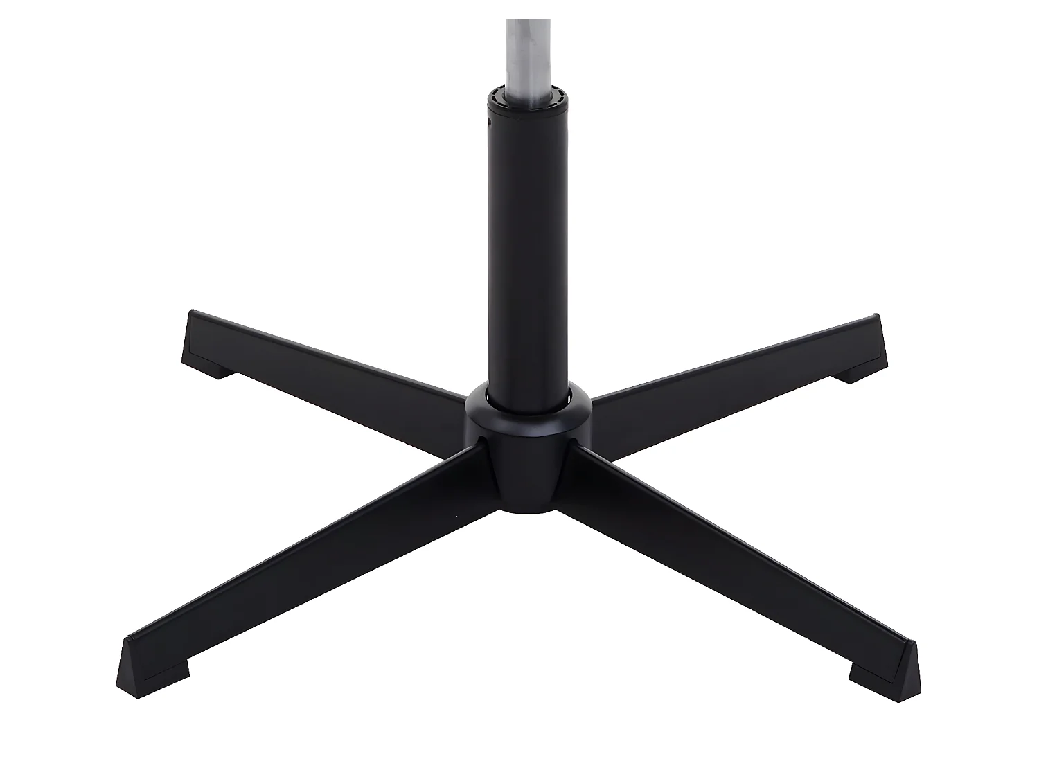 Cadeira de jantar MCW-A50 IV,  imitação de pele creme, base preta