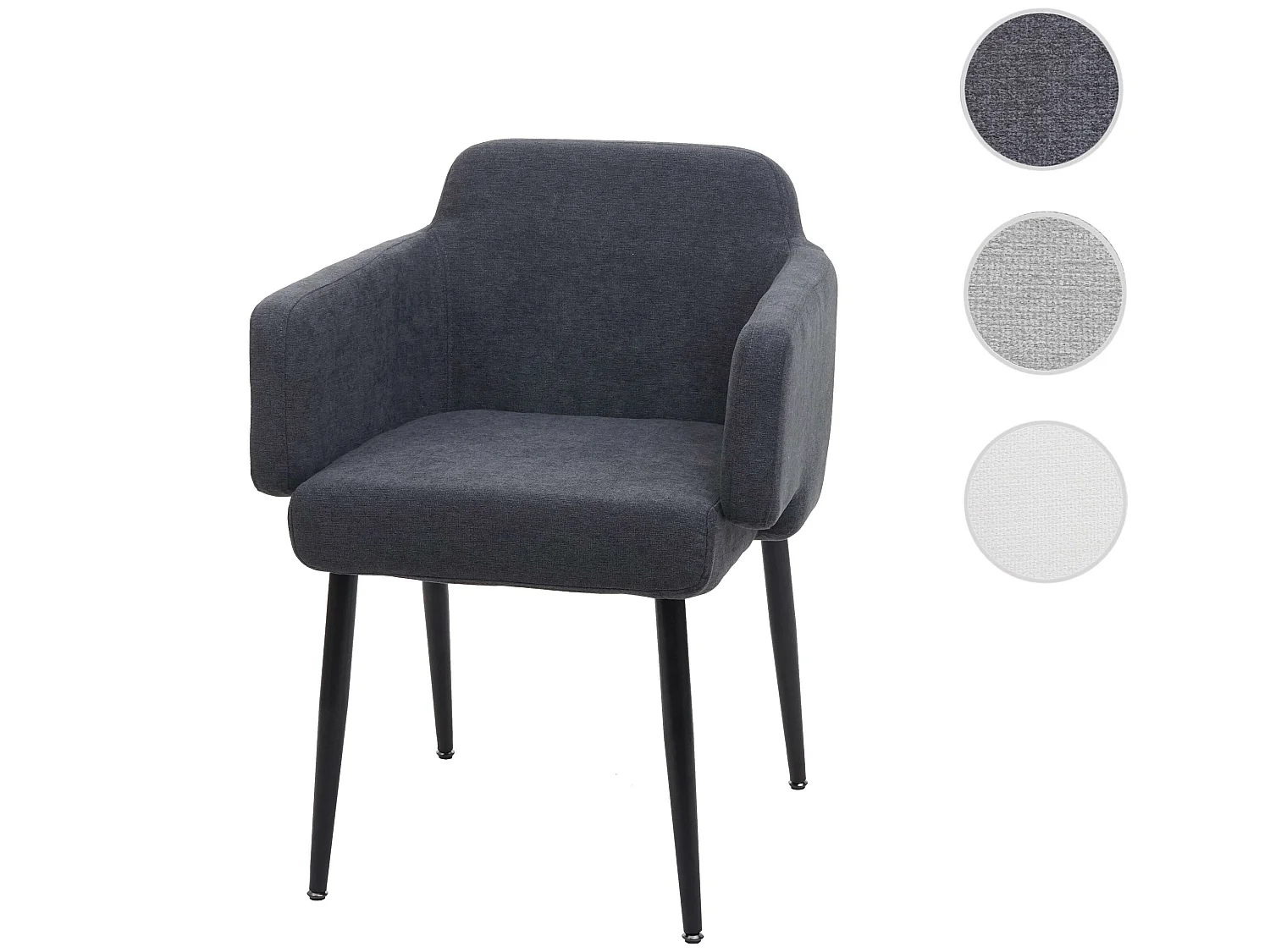 Chaise de salle à manger MCW-L13,  anthracite