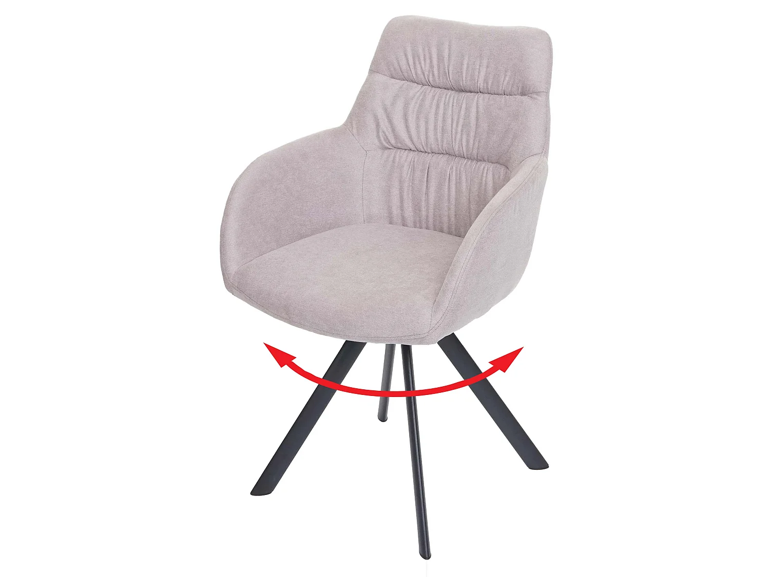 Chaise de salle à manger MCW-J69,  Crème-beige