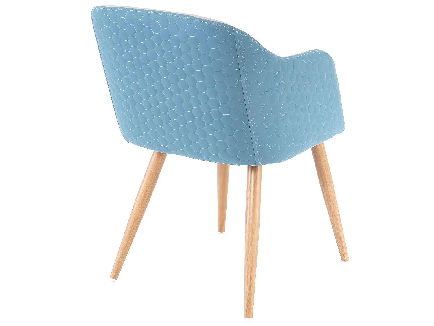 Chaise de salle à manger MCW-D71,  gris clair-turquoise