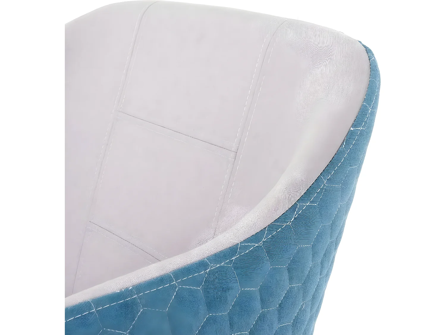 Chaise de salle à manger MCW-D71,  gris clair-turquoise