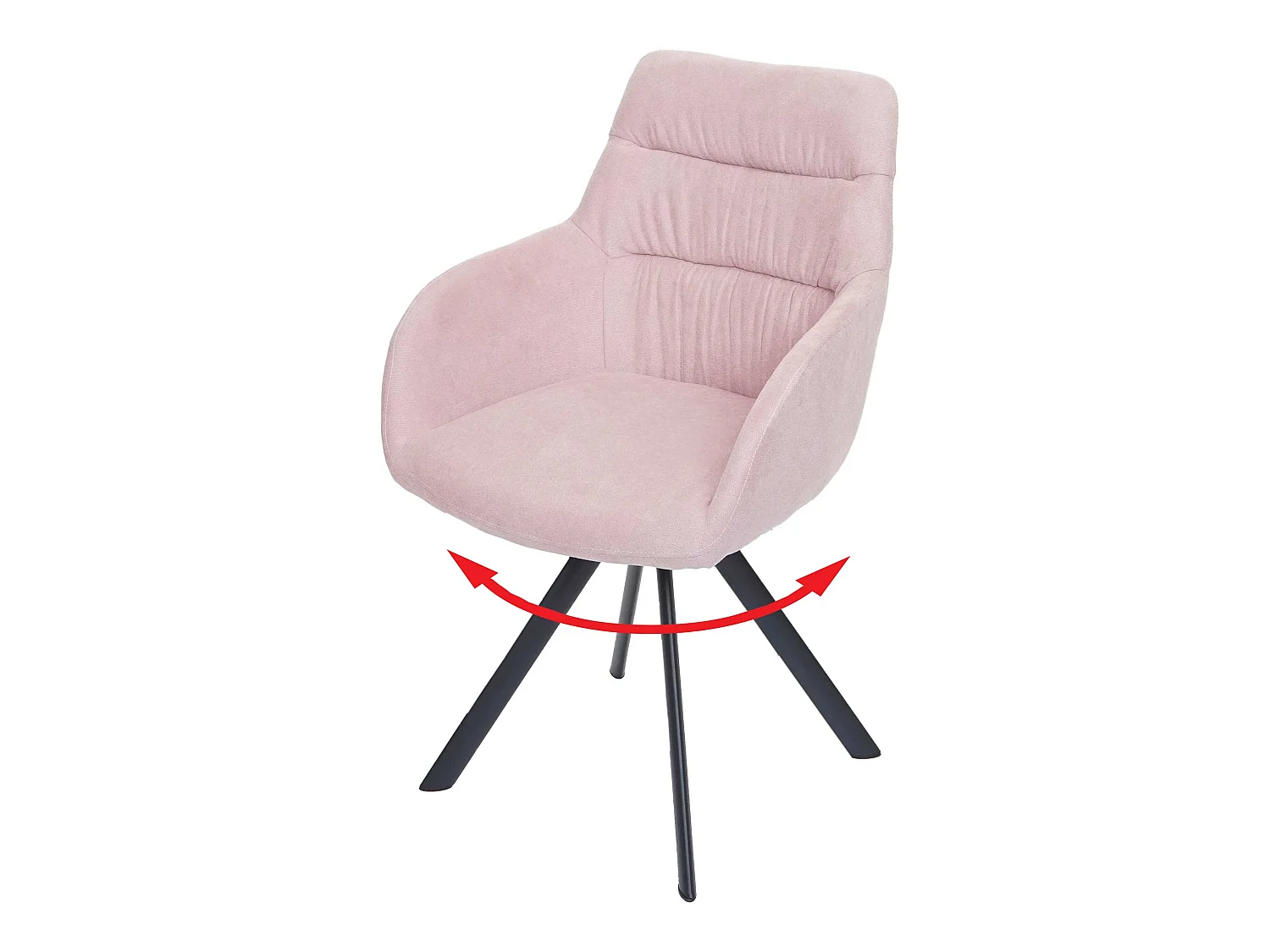 Chaise de salle à manger MCW-J69,  rose