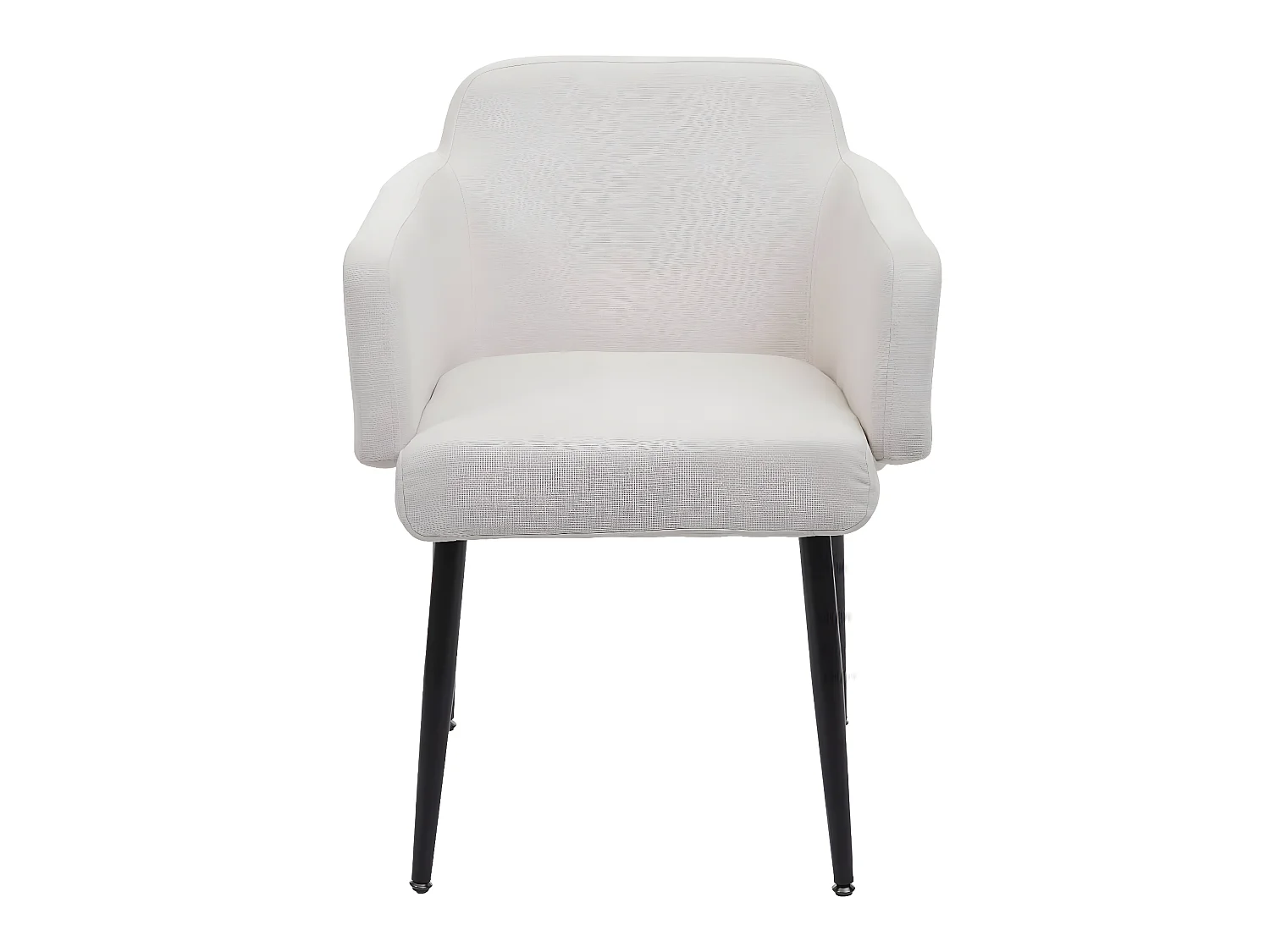 Esszimmerstuhl MCW-L13 (6er-Set), Creme-weiß